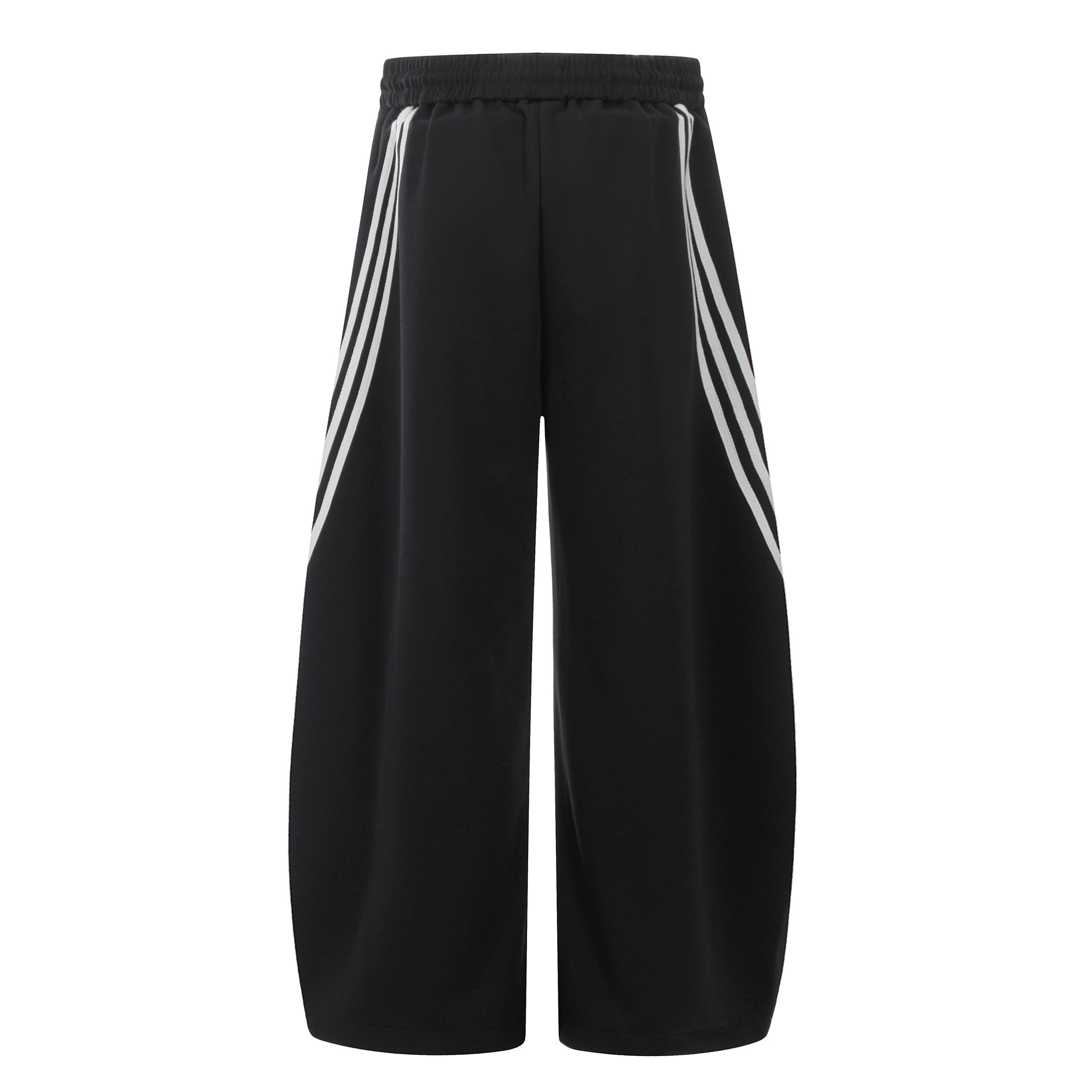 STARRVAINT Curved Stripe Wide-Leg Pants