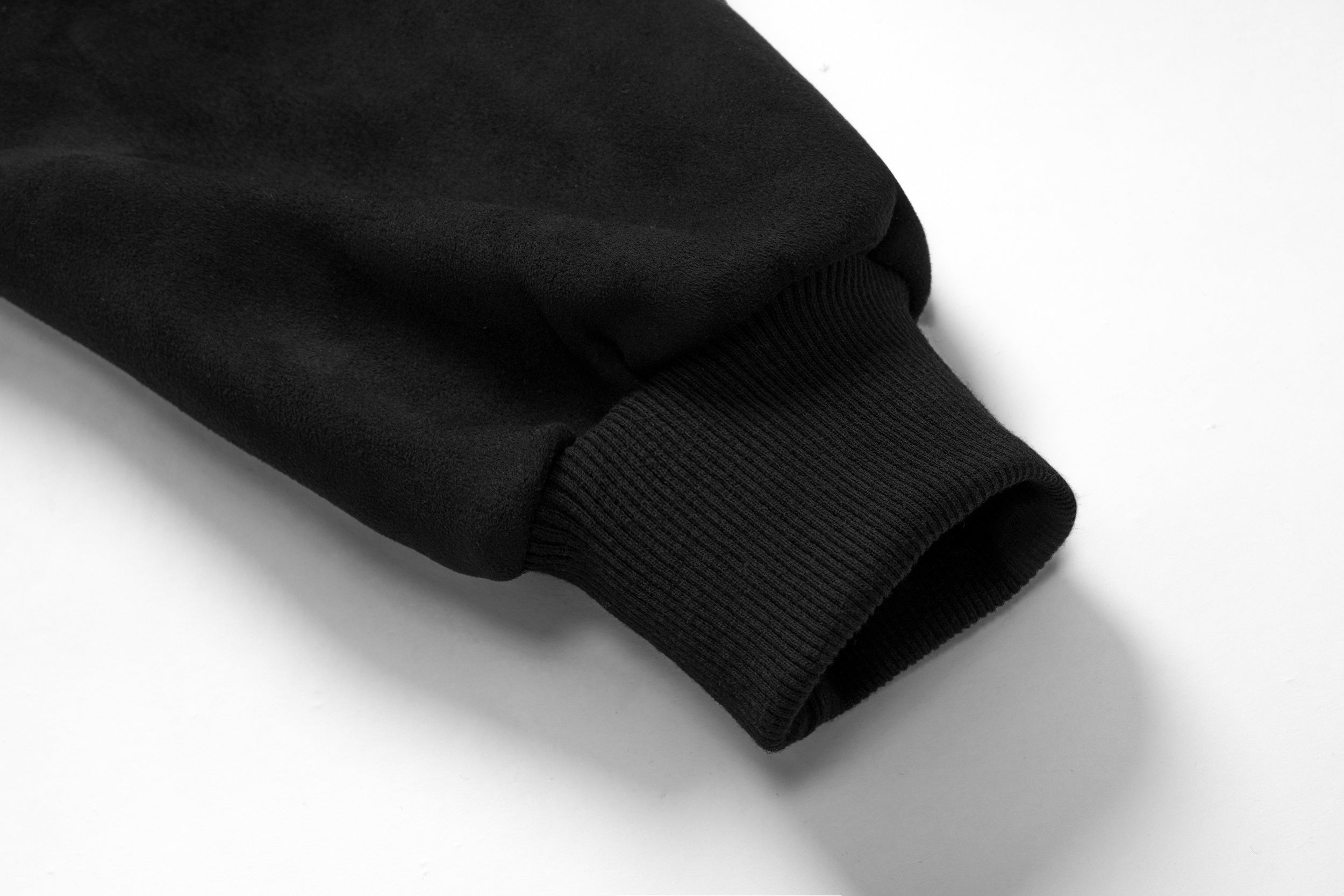 STARRVAINT Gothic Embroidered Suede Zip Hoodie