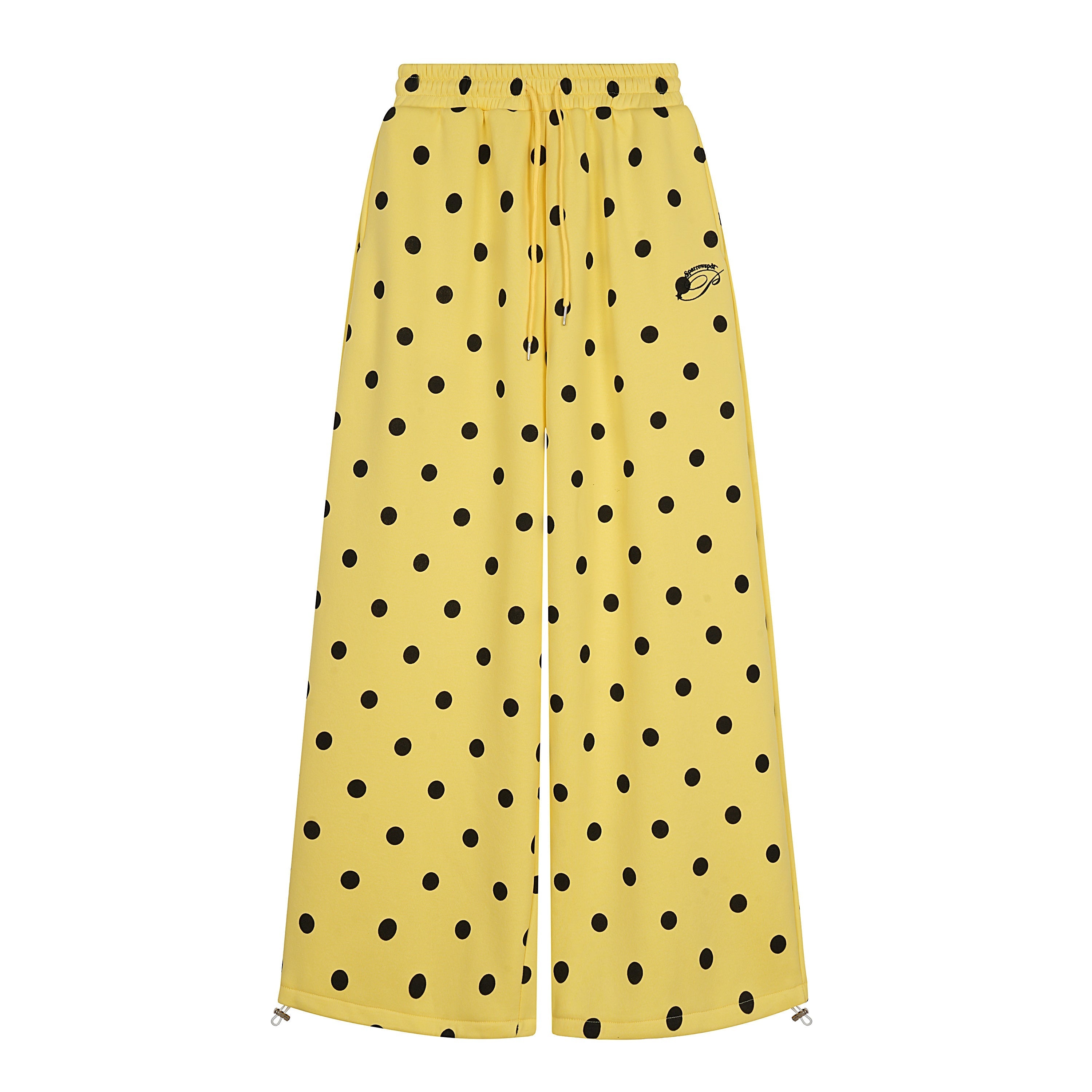 STARRVAINT Polka Dot Wide-Leg Pants