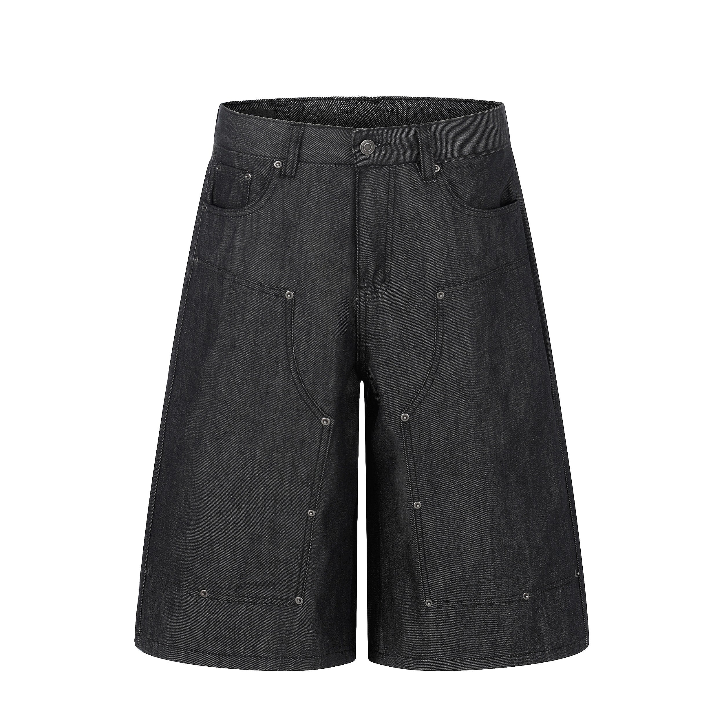 STARRVAINT Raw Denim Baggy Shorts