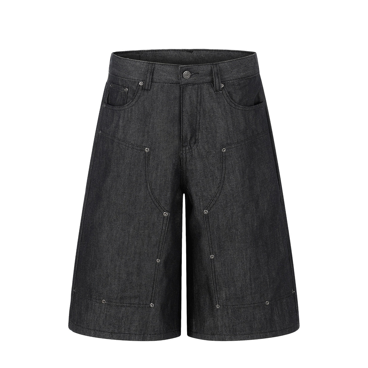 STARRVAINT Raw Denim Baggy Shorts