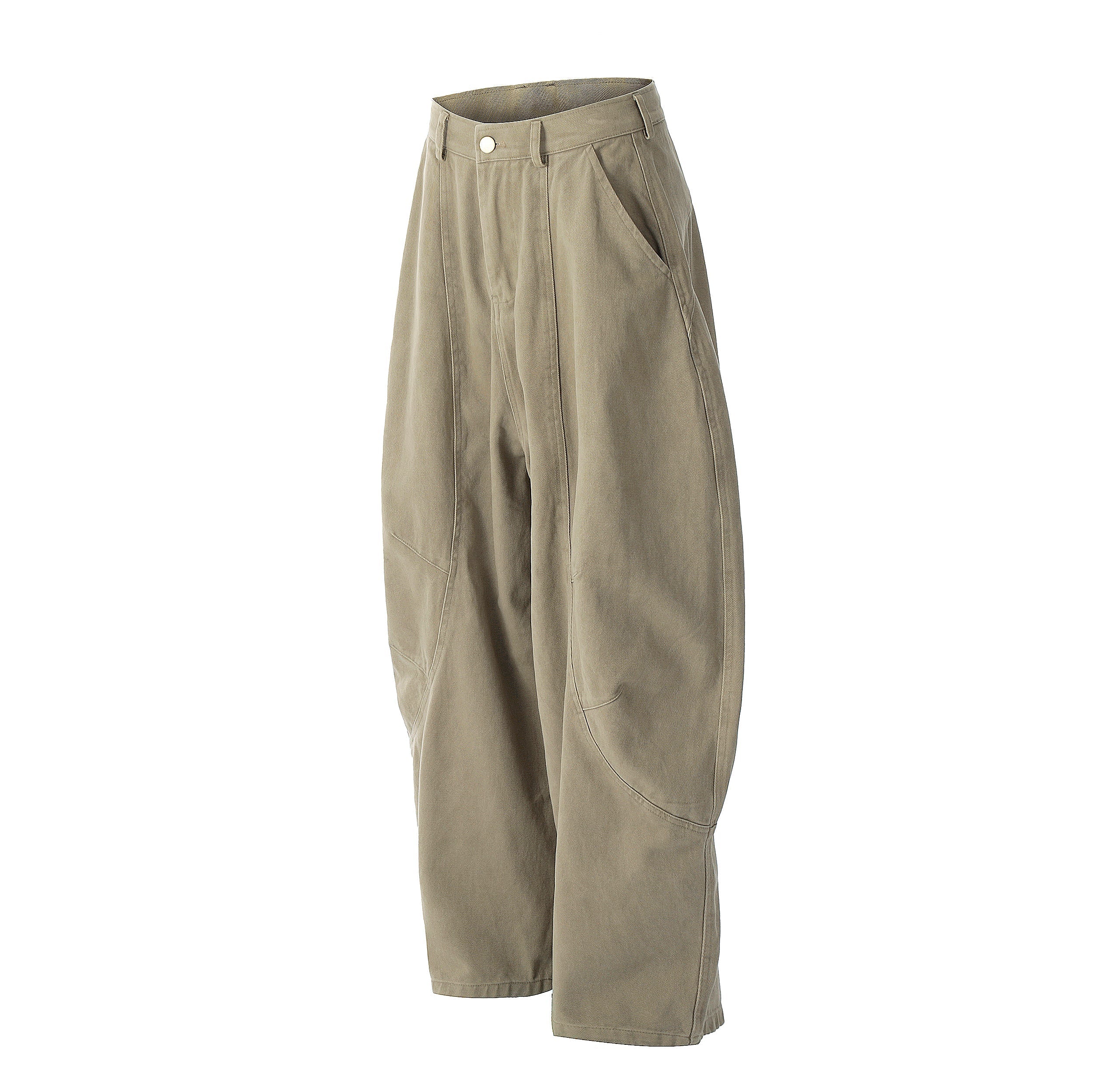 STARRVAINT Vintage Arc-Pocket Balloon Pants