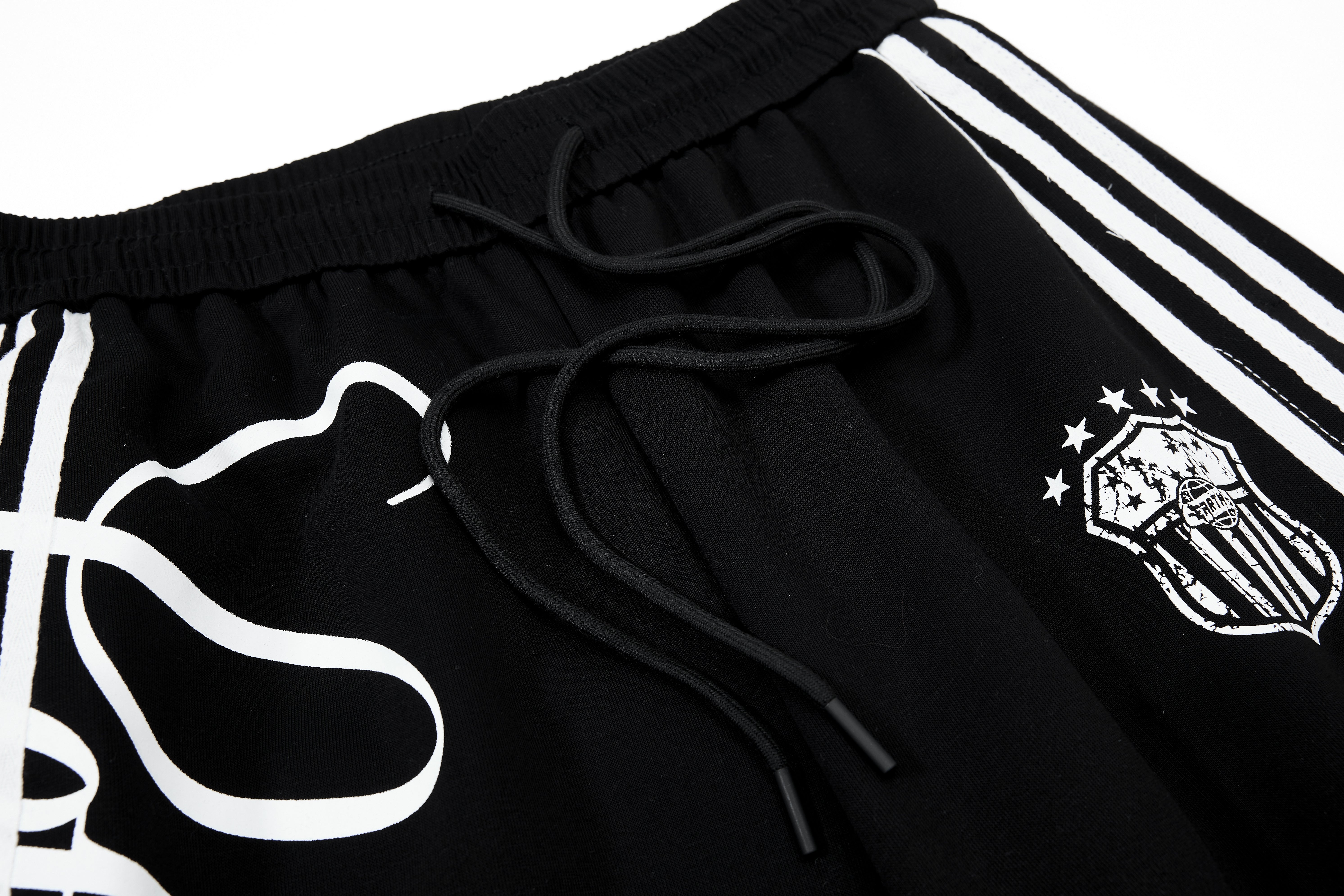 STARRVAINT Script Stripe Wide-Leg Sweatpants