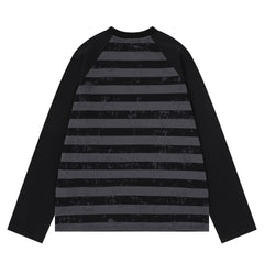 STARRVAINT High Profile Striped Long Sleeve Tee