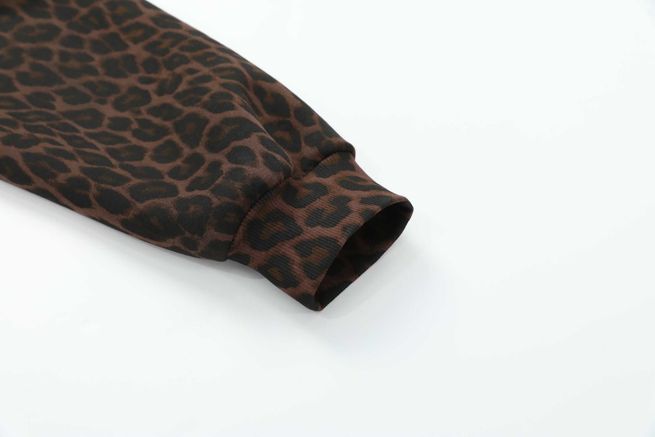 STARRVAINT Leopard Crest Zip Hoodie