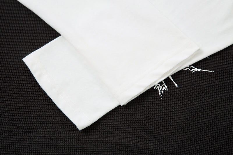 STARRVAINT Vampire Graphic Layered Polo Long Sleeve