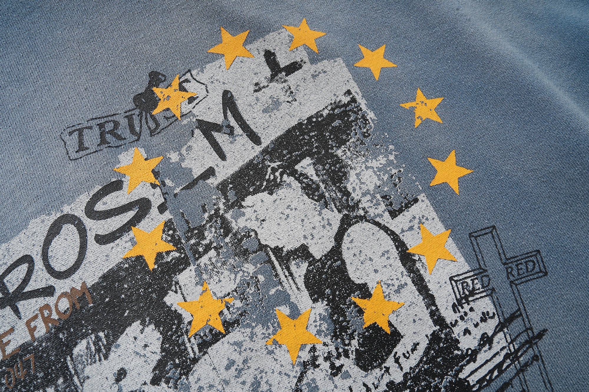 STARRVAINT Vintage Graphic Zip-Up Hoodie