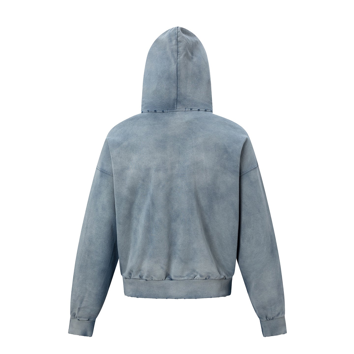STARRVAINT Vintage Patch Zip-Up Hoodie