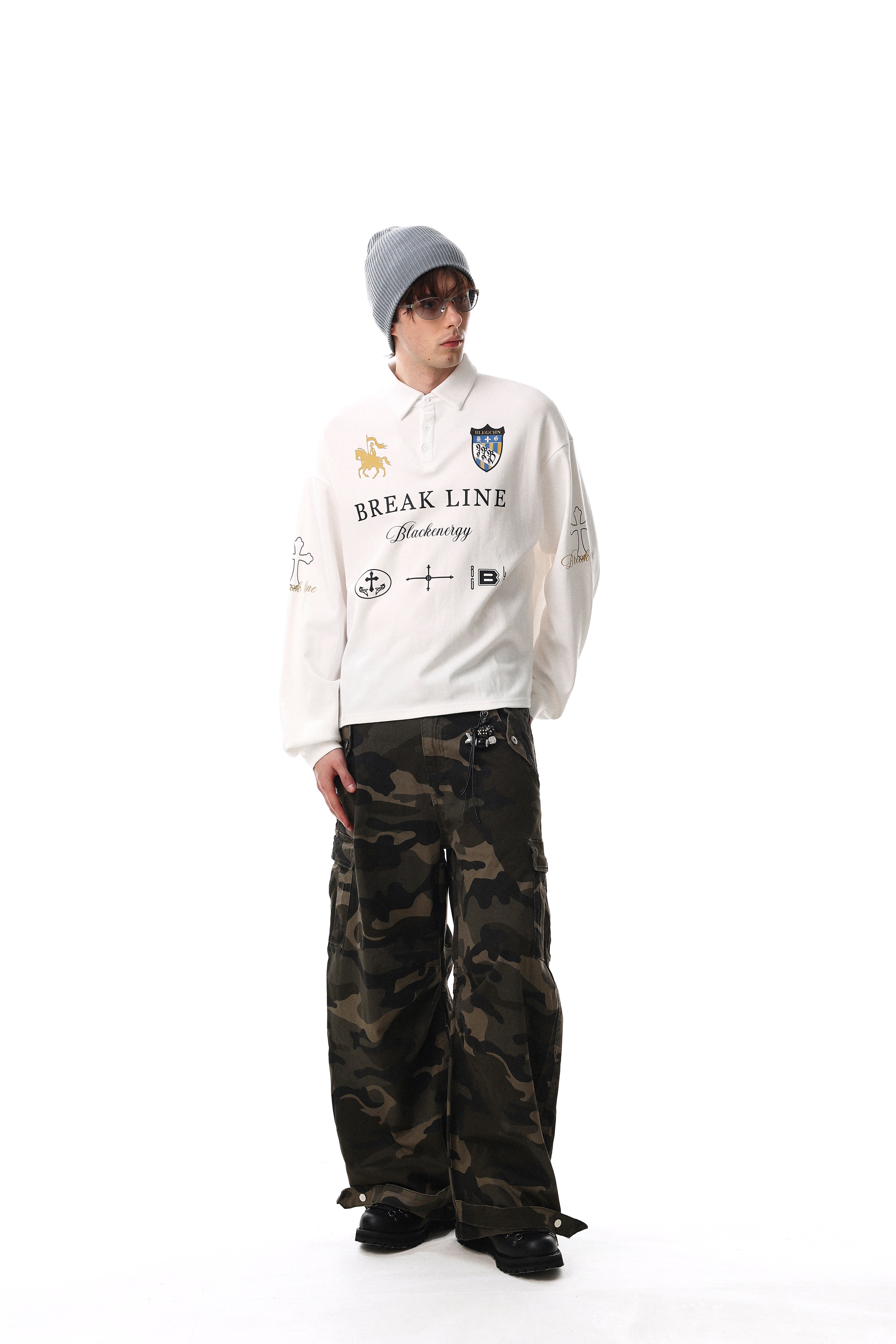 STARRVAINT Break Line Graphic Polo