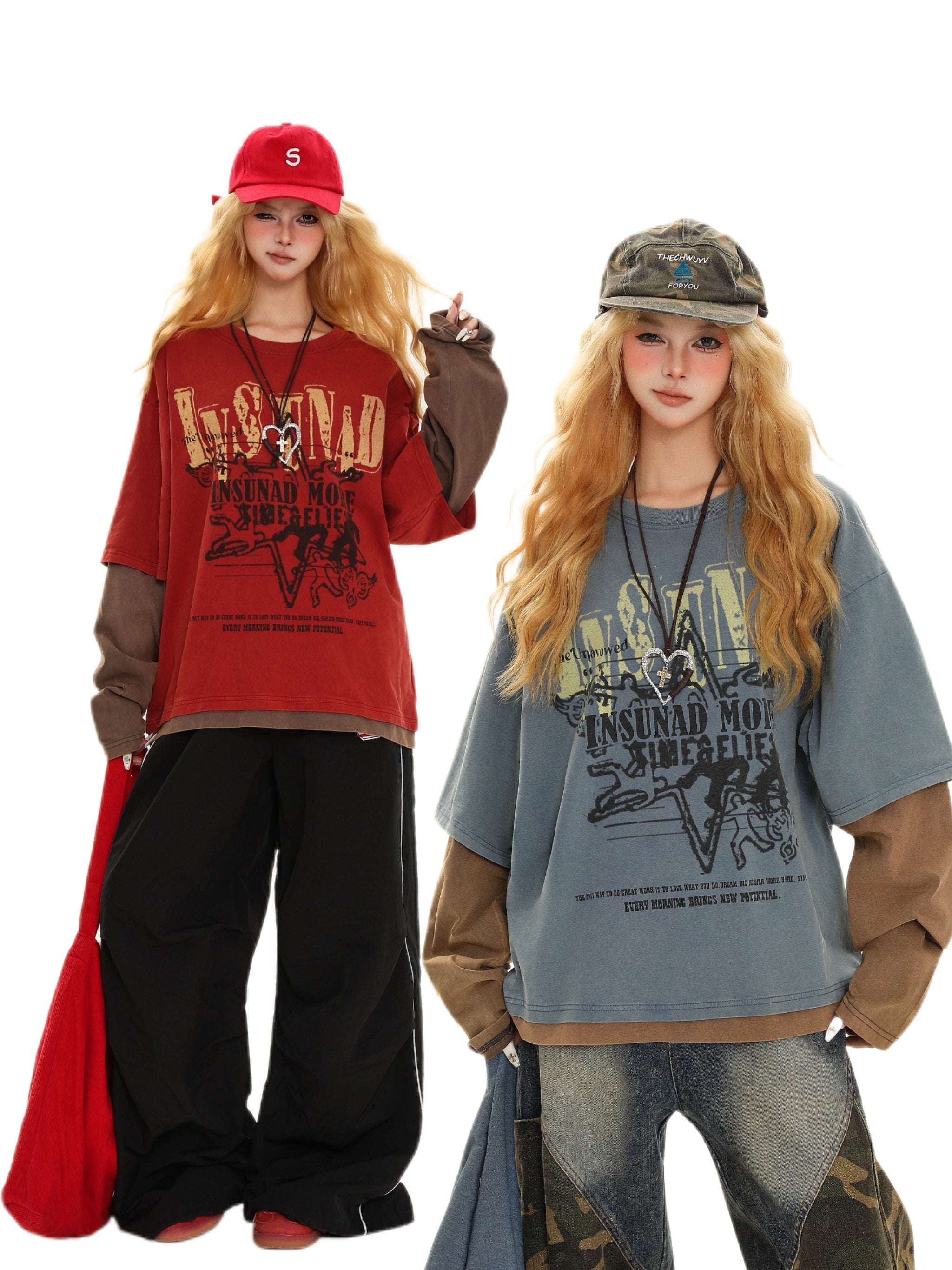 STARRVAINT Layered Graphic Tee