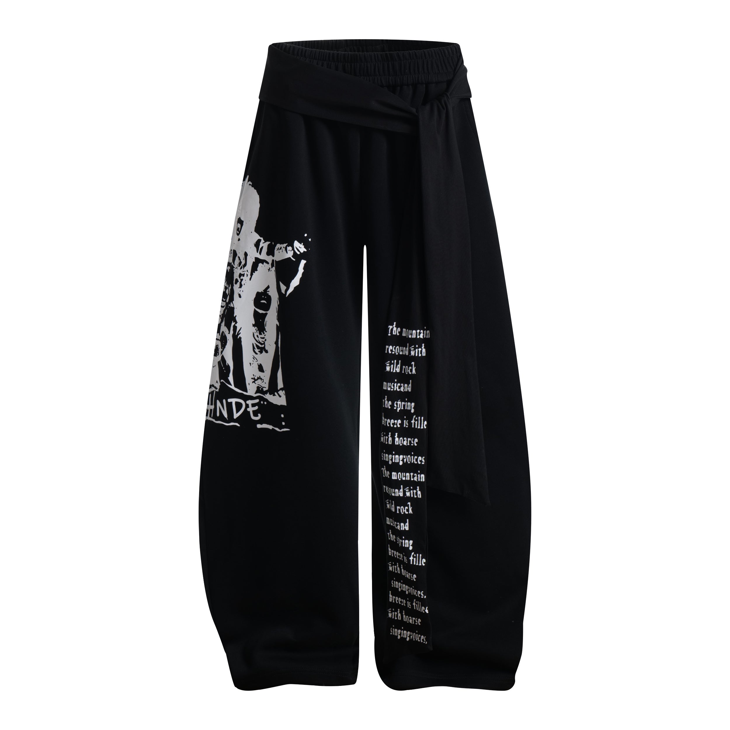 STARRVAINT Rock Graphic Wrap Pants
