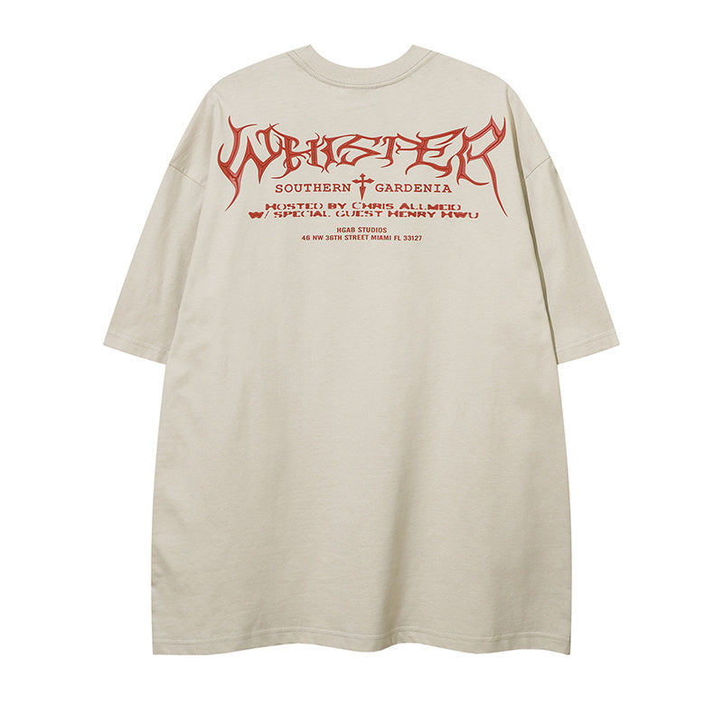 STARRVAINT Distressed Raven Graphic Tee
