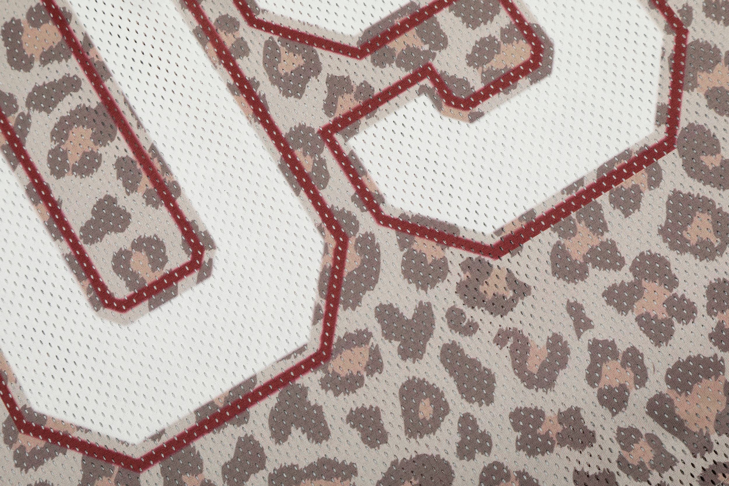 STARRVAINT “Leopard Varsity Mesh Jersey”