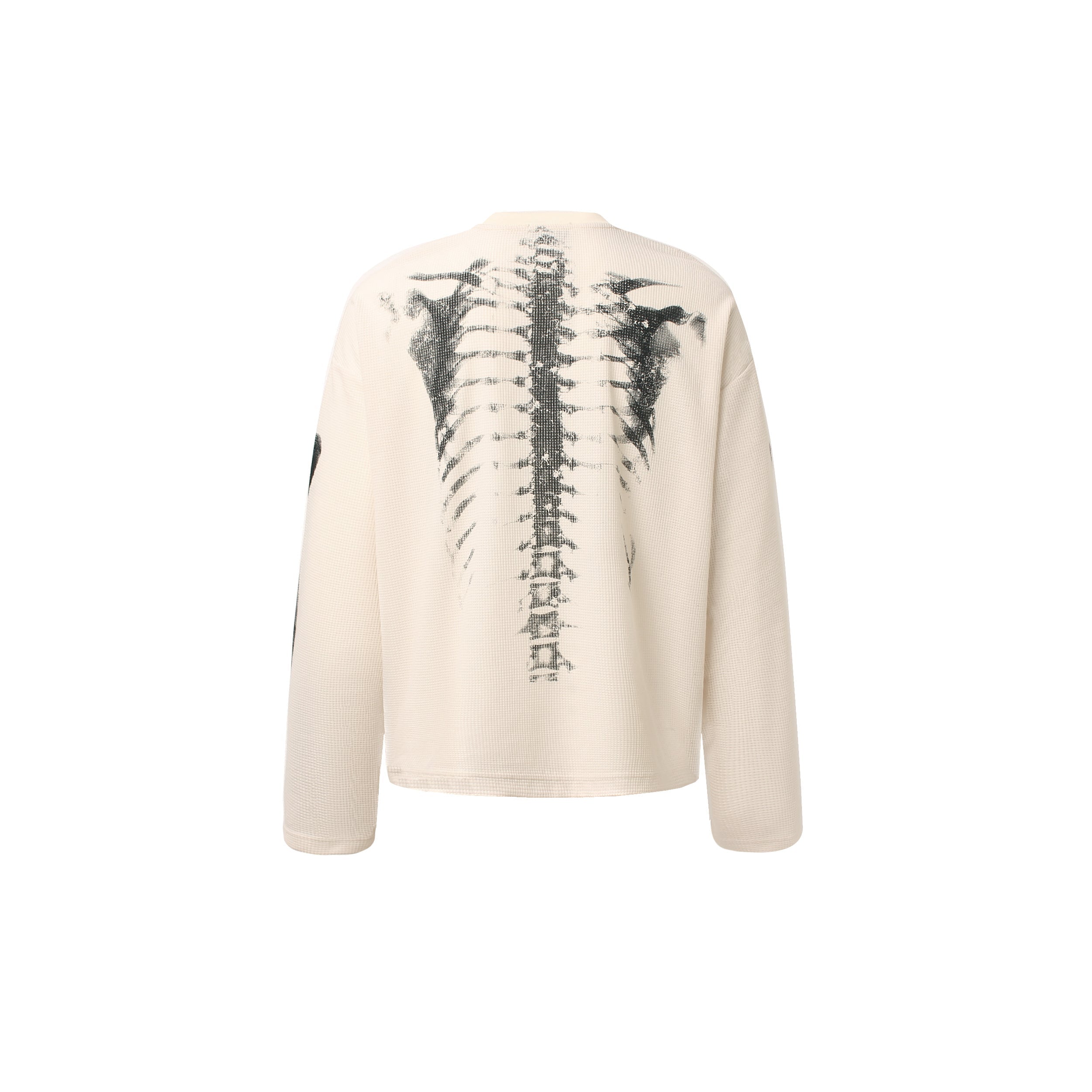 STARRVAINT Skeleton Print Long Sleeve Tee