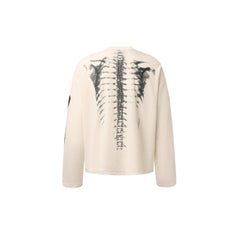 STARRVAINT Skeleton Print Long Sleeve Tee