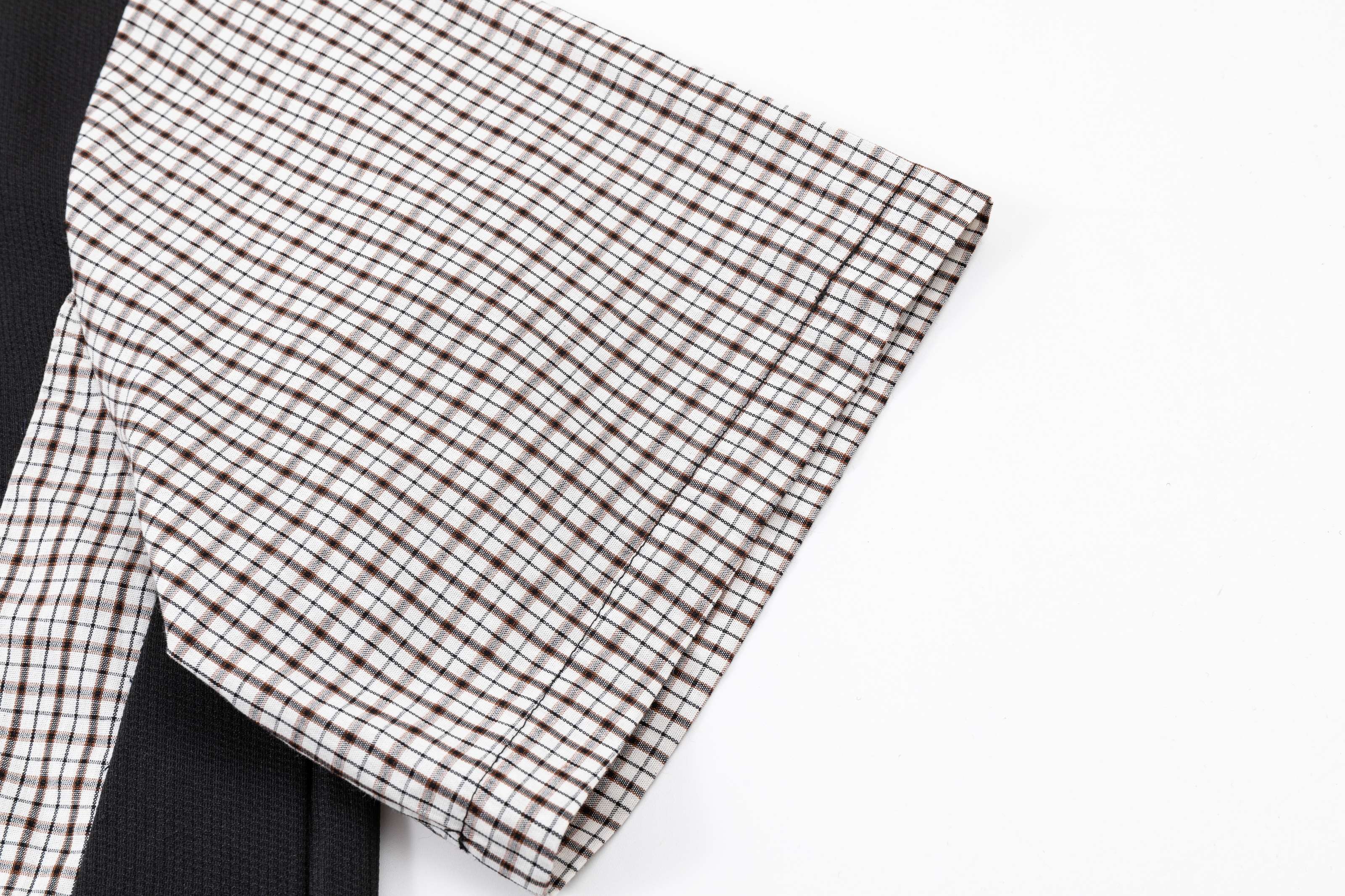 STARRVAINT Vintage Plaid Panel Polo