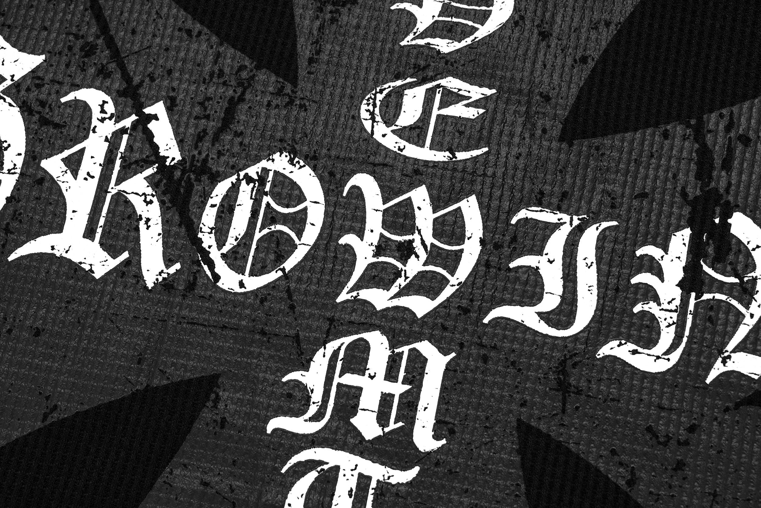 STARRVAINT Layered Gothic Cross Long Sleeve Tee