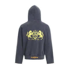 STARRVAINT Vintage Crest Zip Hoodie