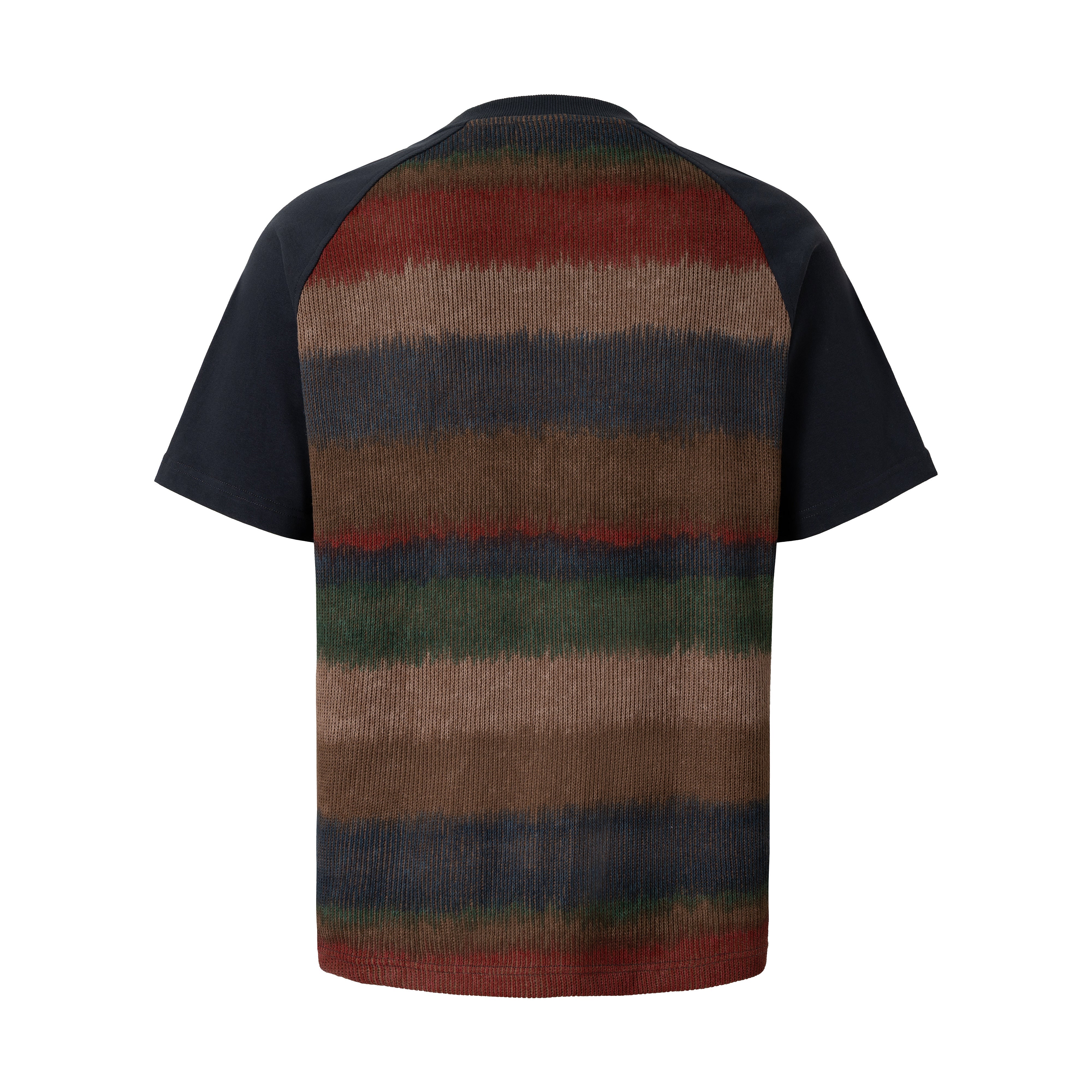 STARRVAINT Gradient Stripe Raglan Tee