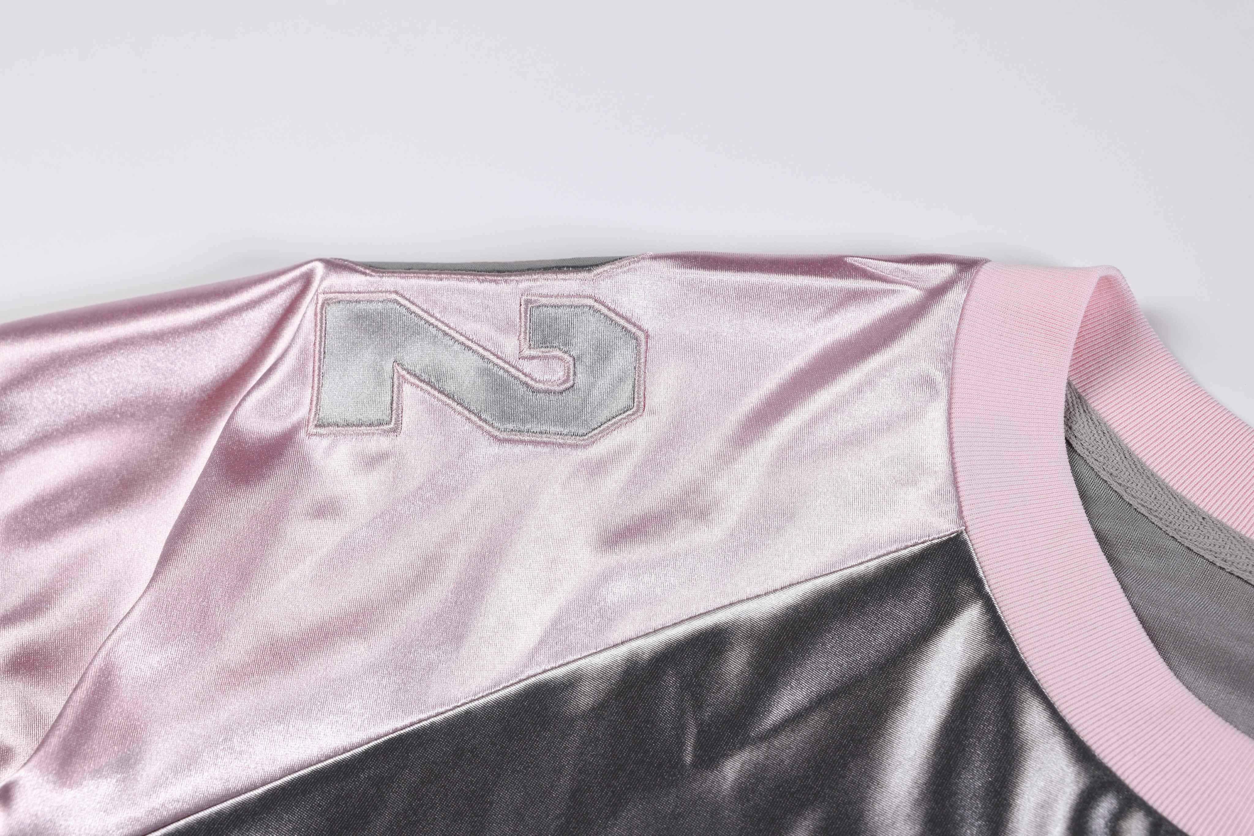 STARRVAINT Metallic Varsity Jersey Tee