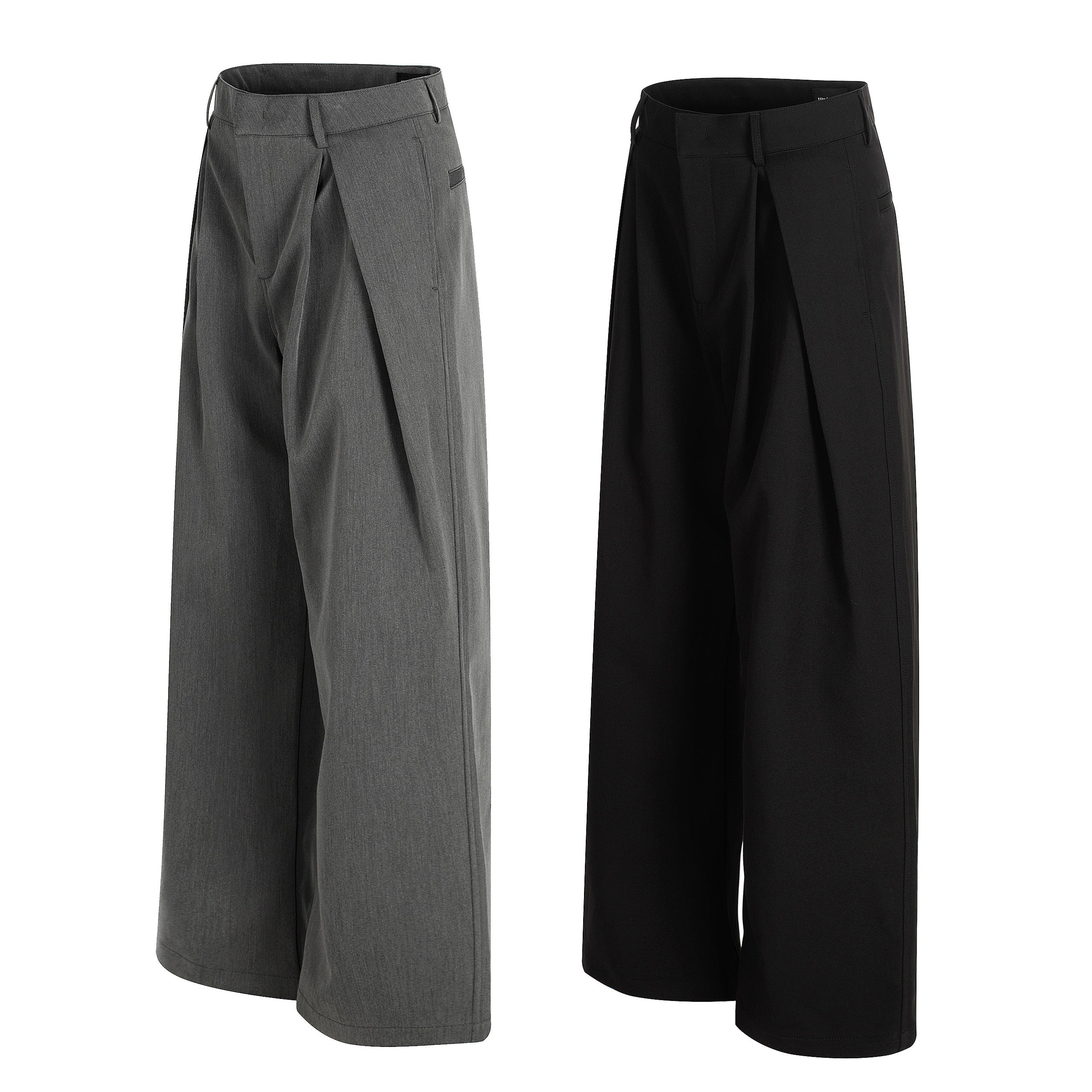 STARRVAINT Pleated Wide-Leg Trousers