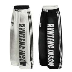 STARRVAINT Bold Letter Stripe Track Pants