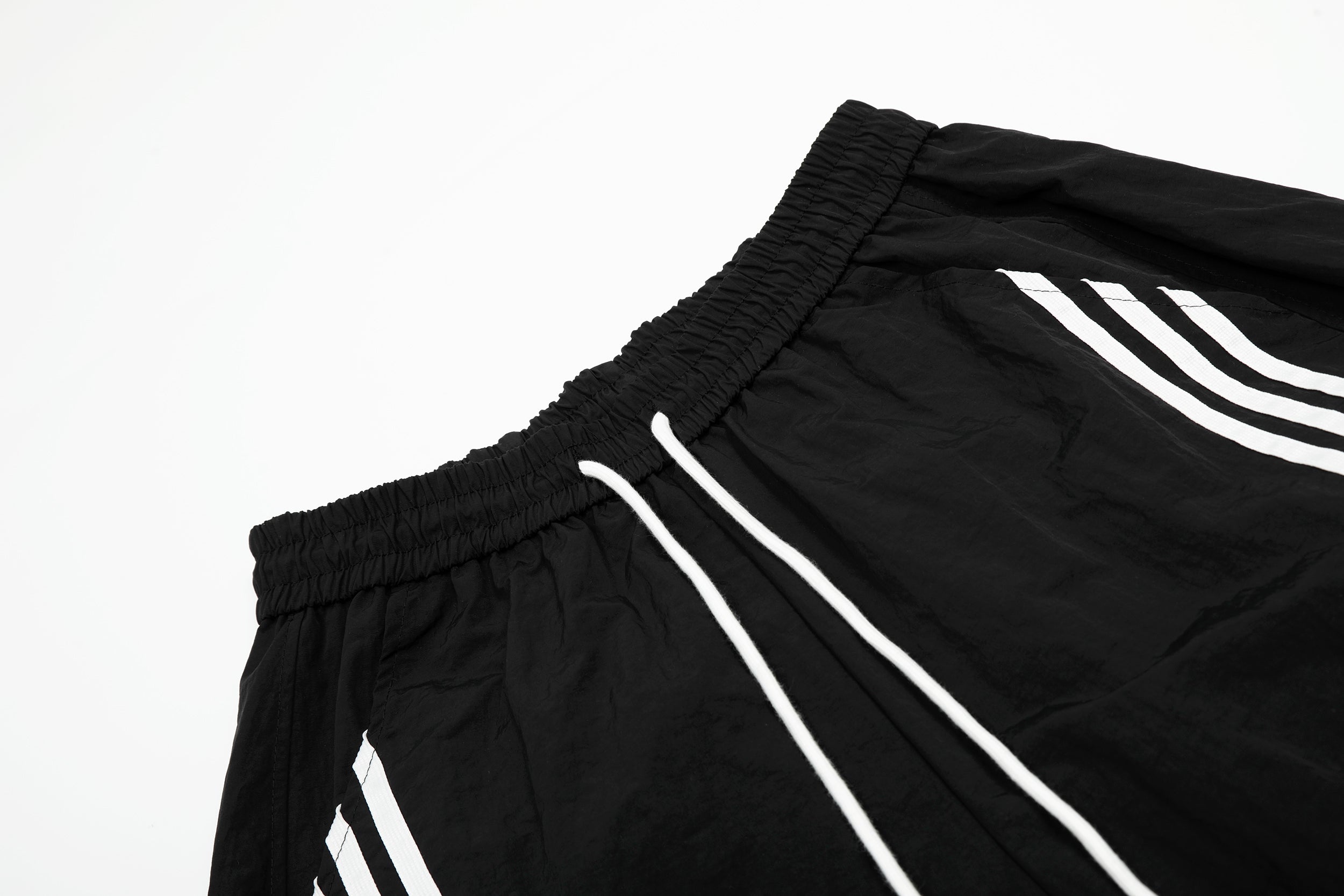 STARRVAINT Nylon Multi-Stripe Track Wide-Leg Pants