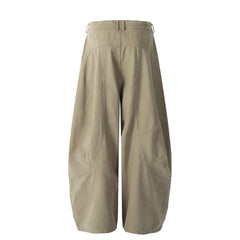 STARRVAINT Vintage Arc-Pocket Balloon Pants
