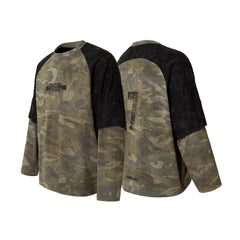STARRVAINT Camo Patchwork Long Sleeve Tee