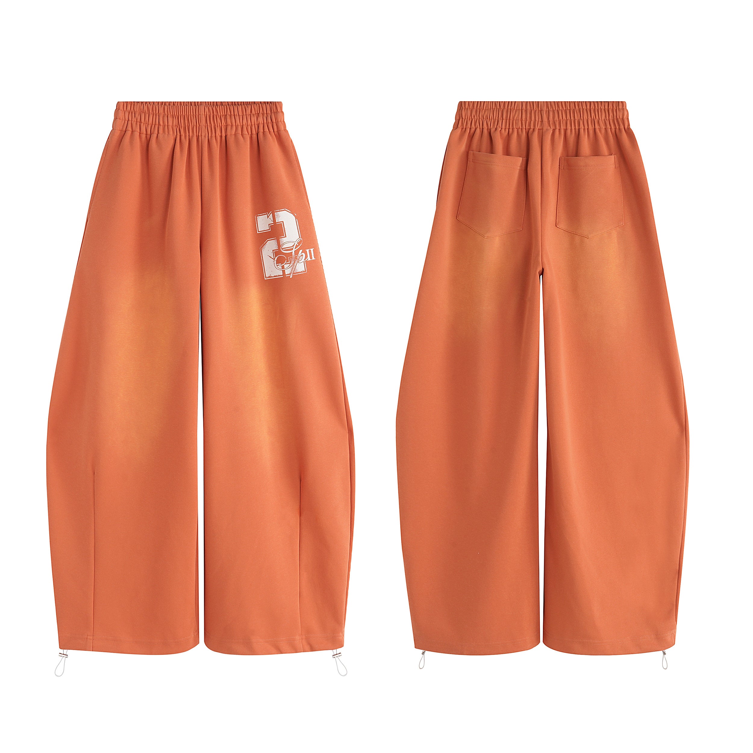 STARRVAINT Gradient Washed Wide-Leg Sweatpants