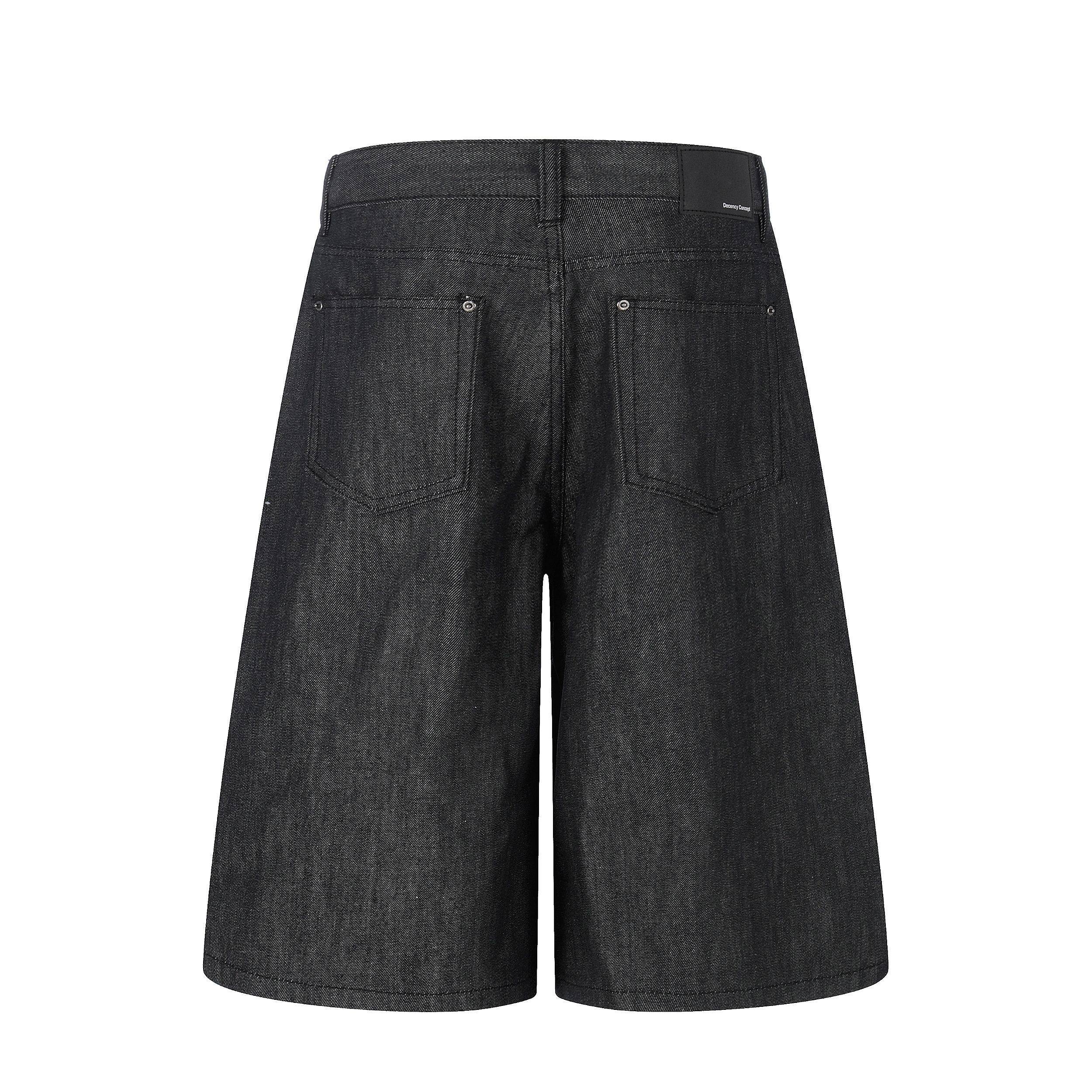 STARRVAINT Raw Denim Baggy Shorts