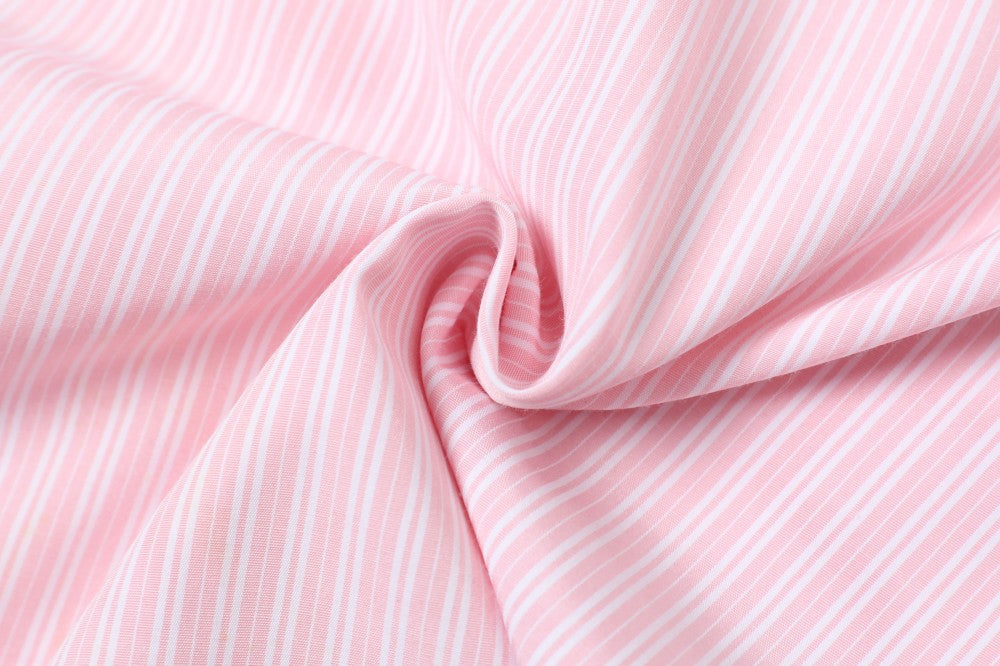 STARRVAINT “Puppy For You” Striped Short-Sleeve Shirt