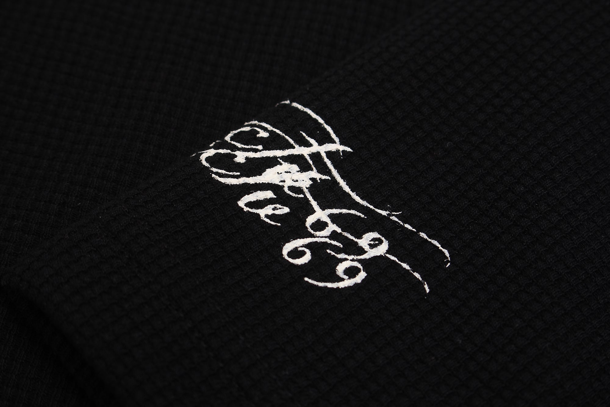 STARRVAINT Leopard Cross Waffle Long Sleeve