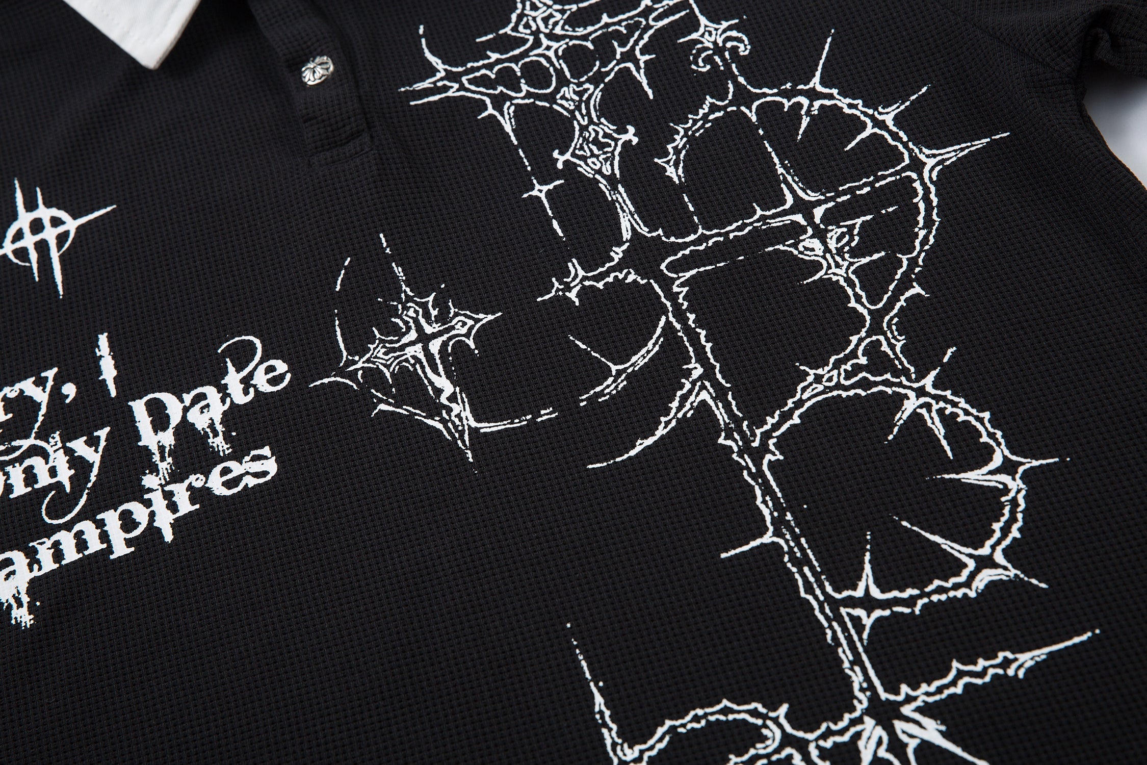 STARRVAINT Gothic Graphic Polo Shirt