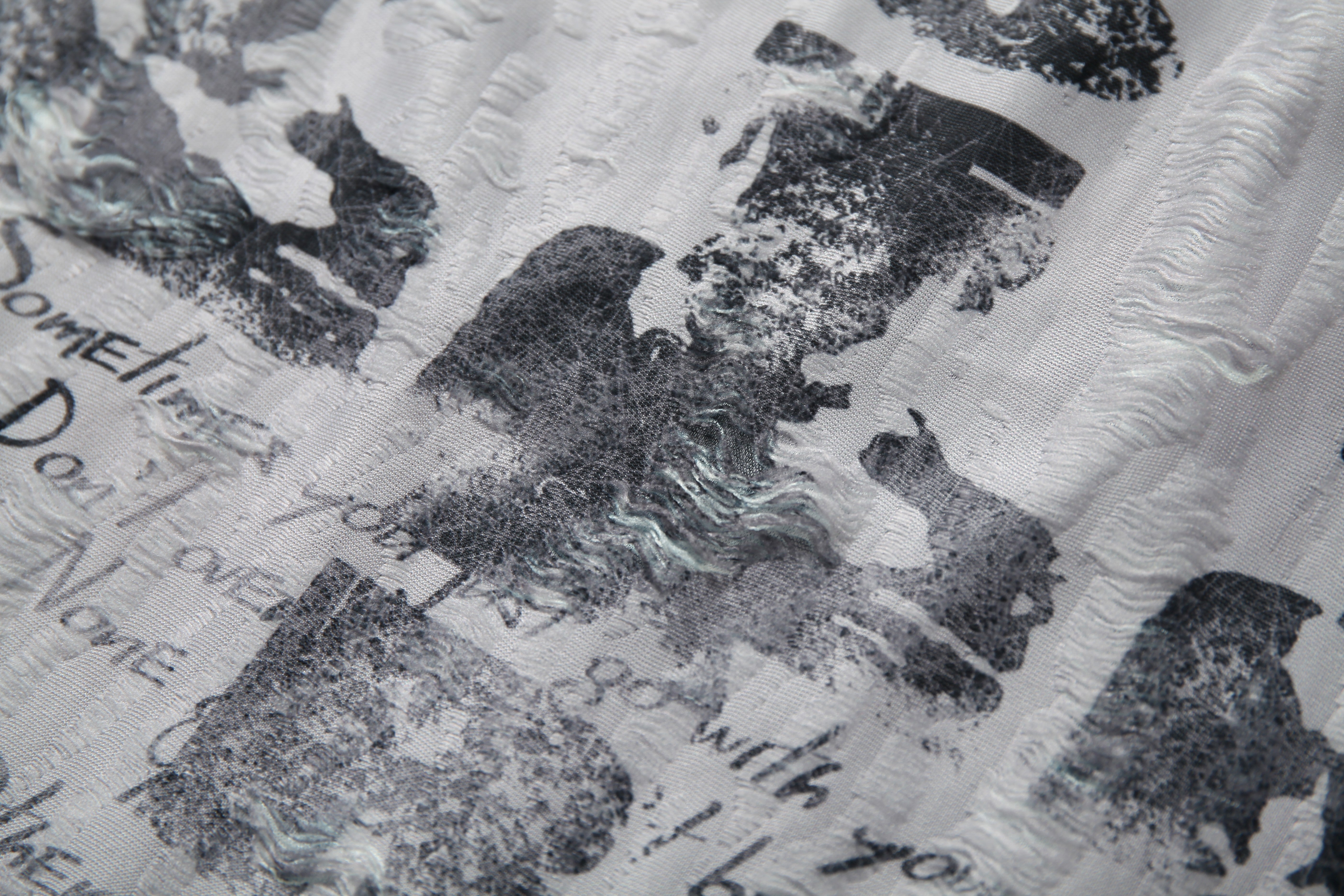 STARRVAINT Textured Mesh Patchwork Tee