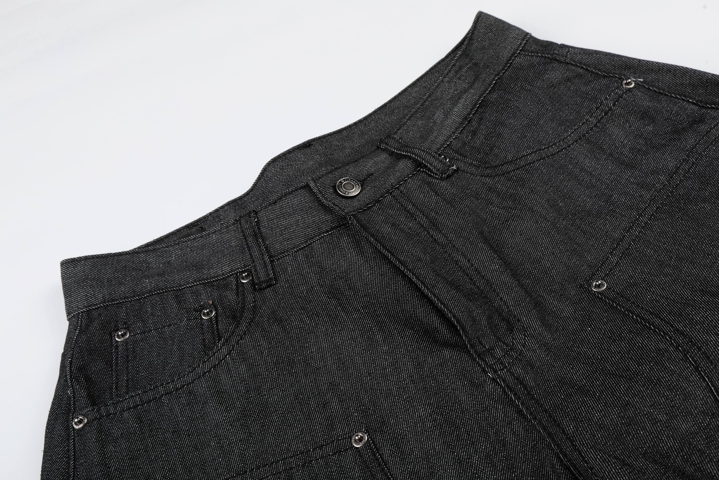 STARRVAINT Raw Denim Baggy Shorts