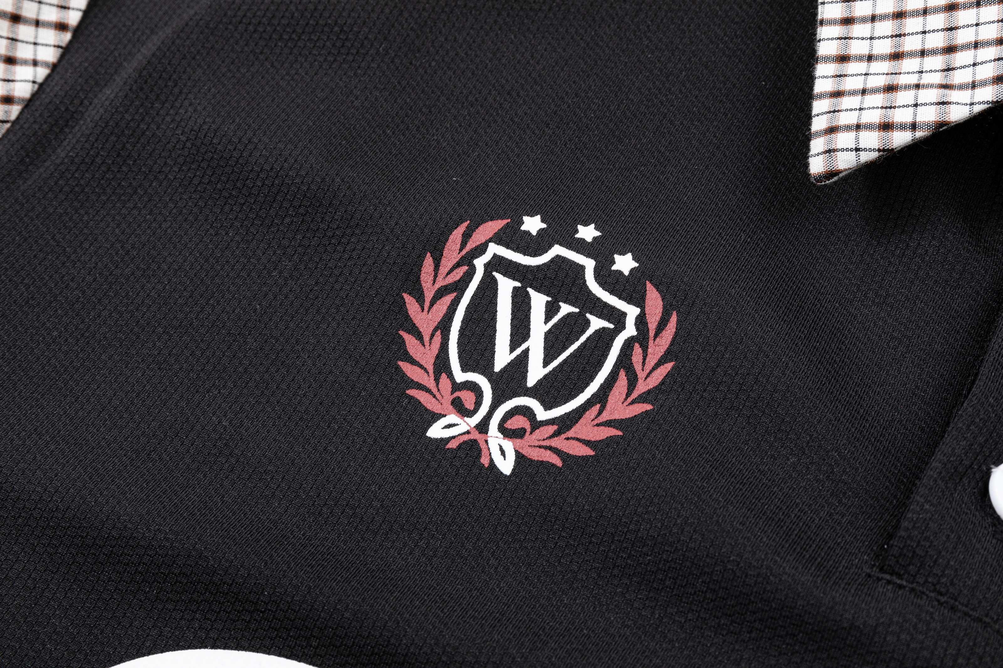 STARRVAINT Vintage Plaid Panel Polo