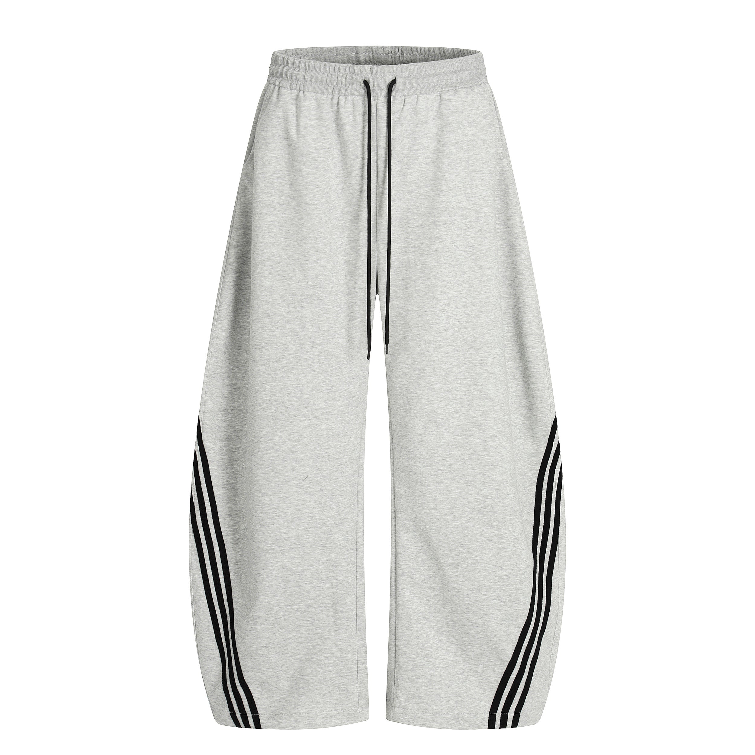 STARRVAINT Curved Stripe Wide-Leg Pants