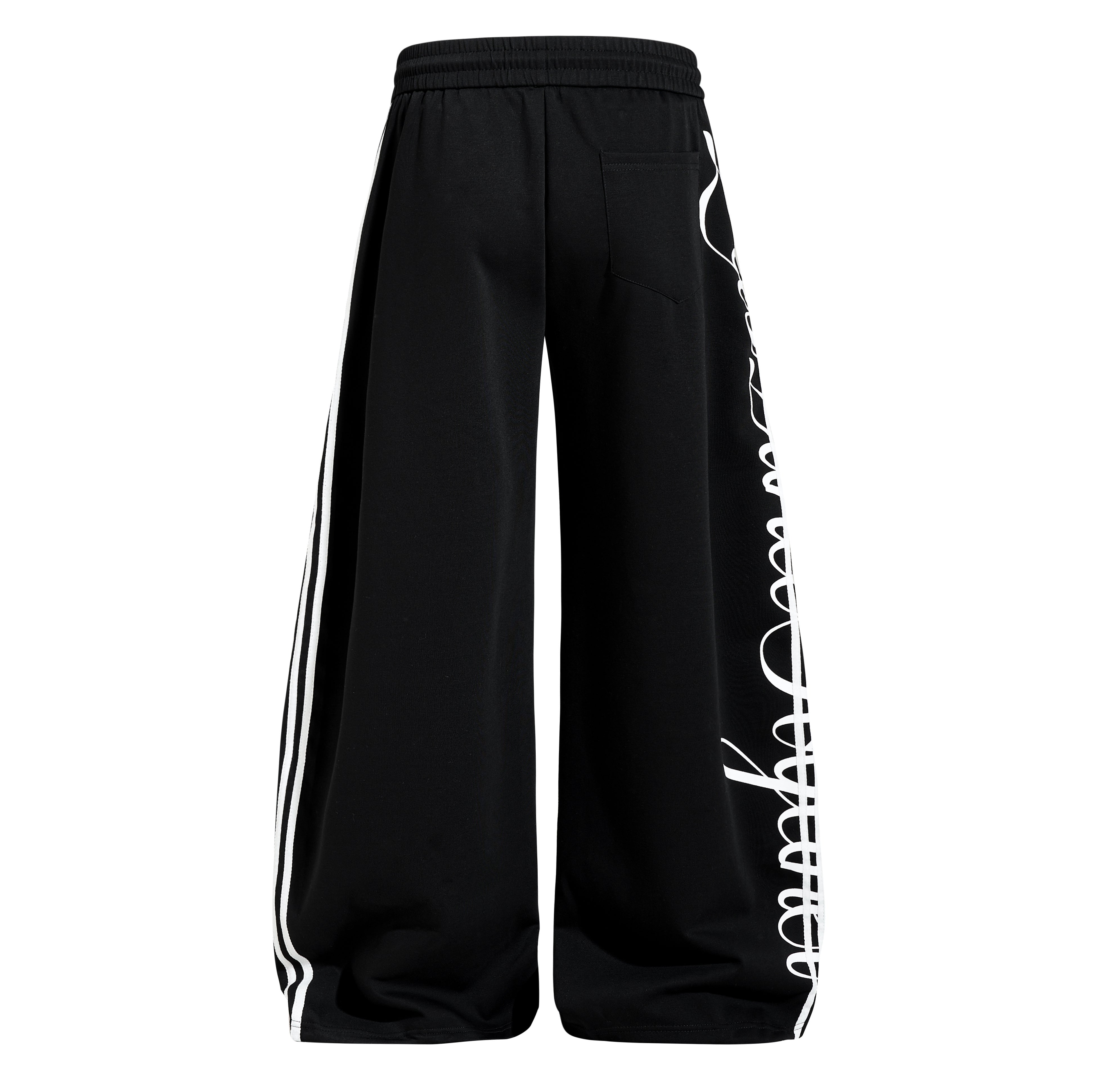 STARRVAINT Script Stripe Wide-Leg Sweatpants
