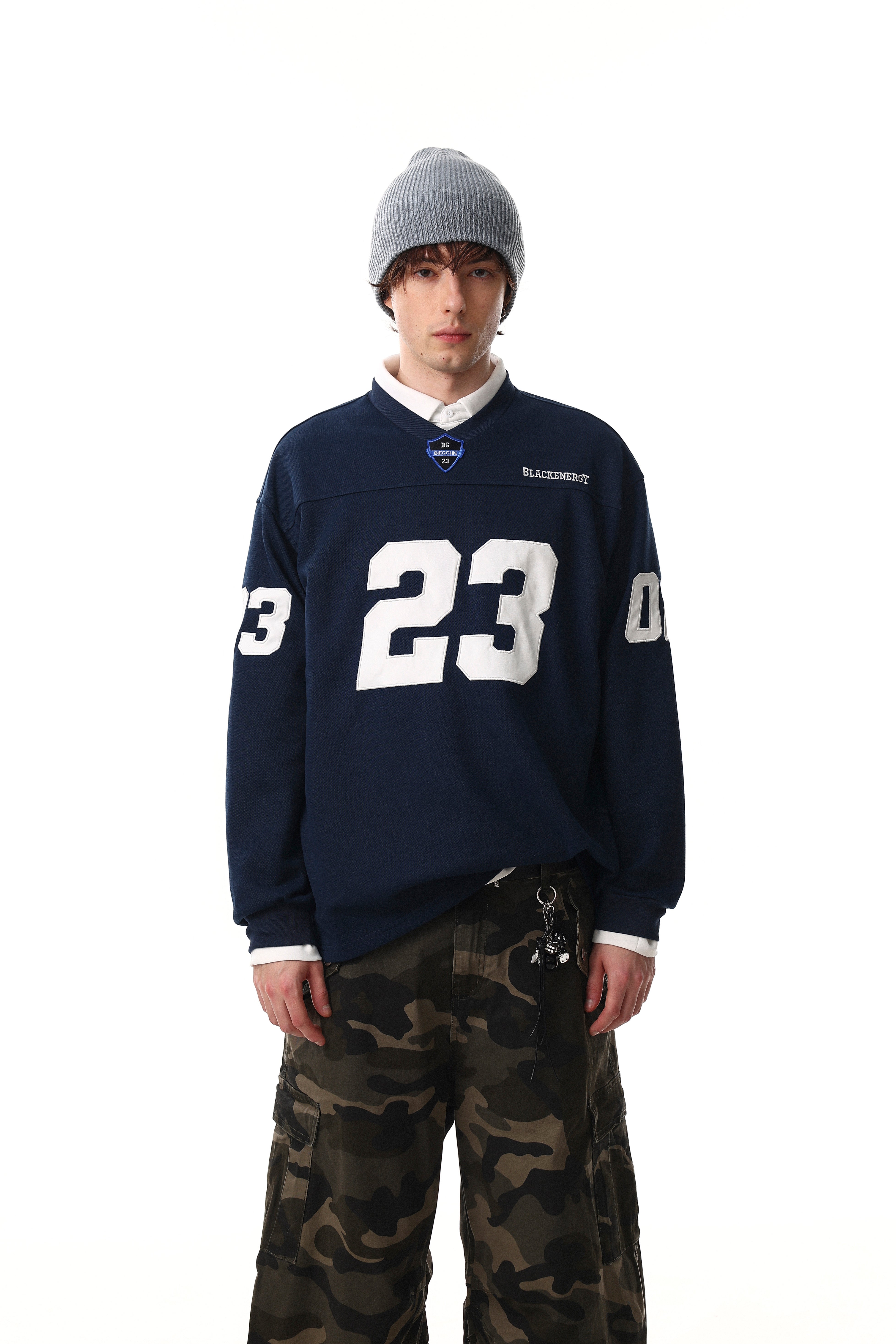 STARRVAINT Varsity Graphic Long Sleeve Tee