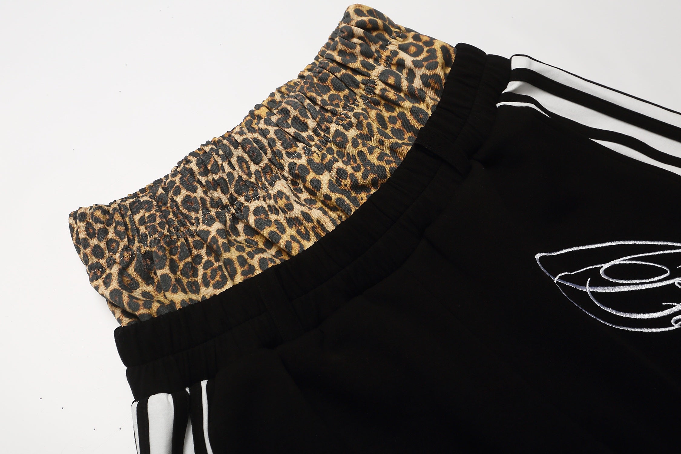 STARRVAINT Leopard Waist Sport Shorts