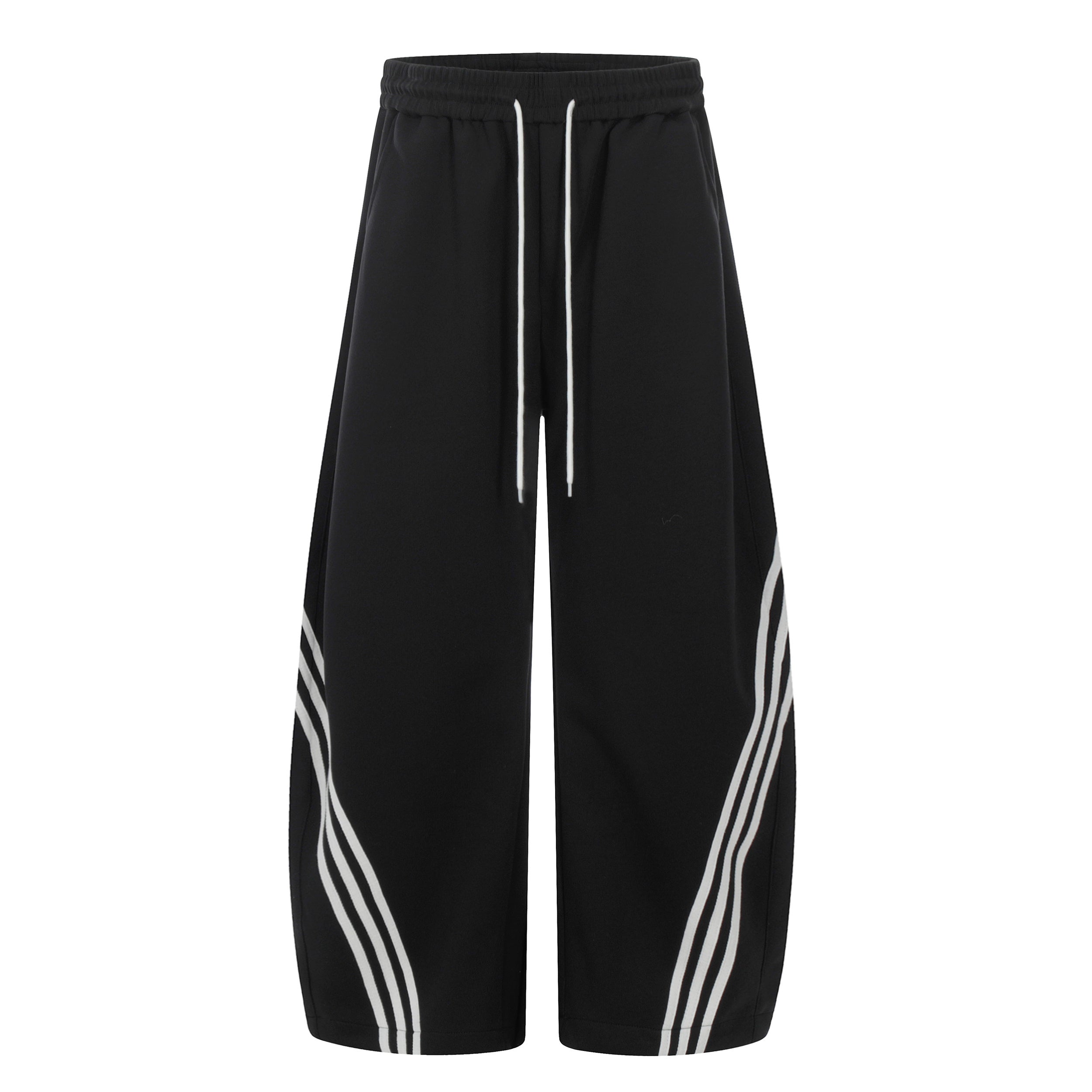 STARRVAINT Curved Stripe Wide-Leg Pants