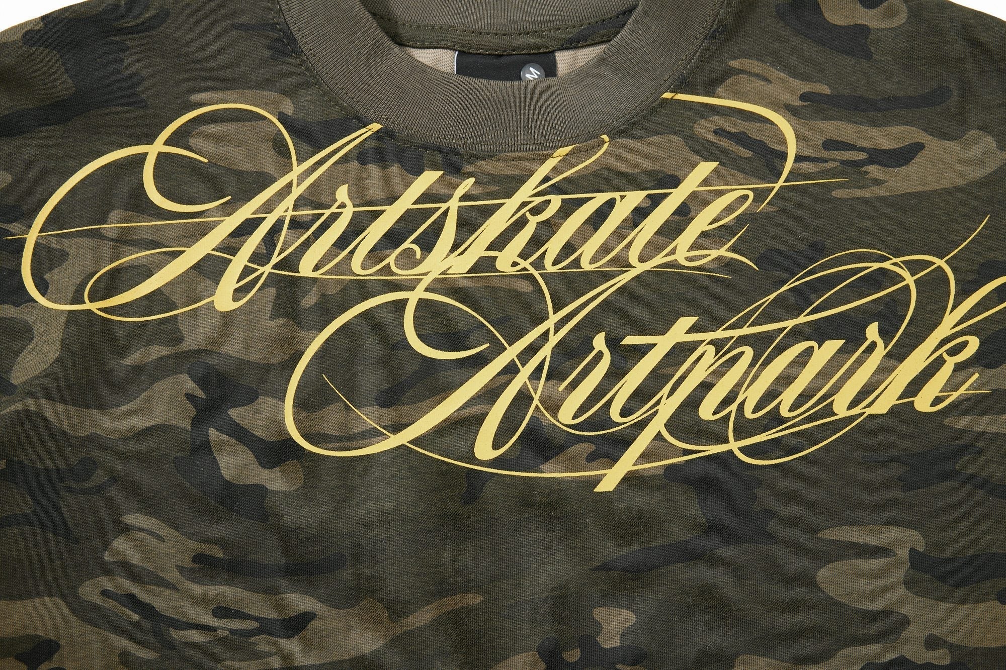 STARRVAINT Camo Script Graphic T-Shirt