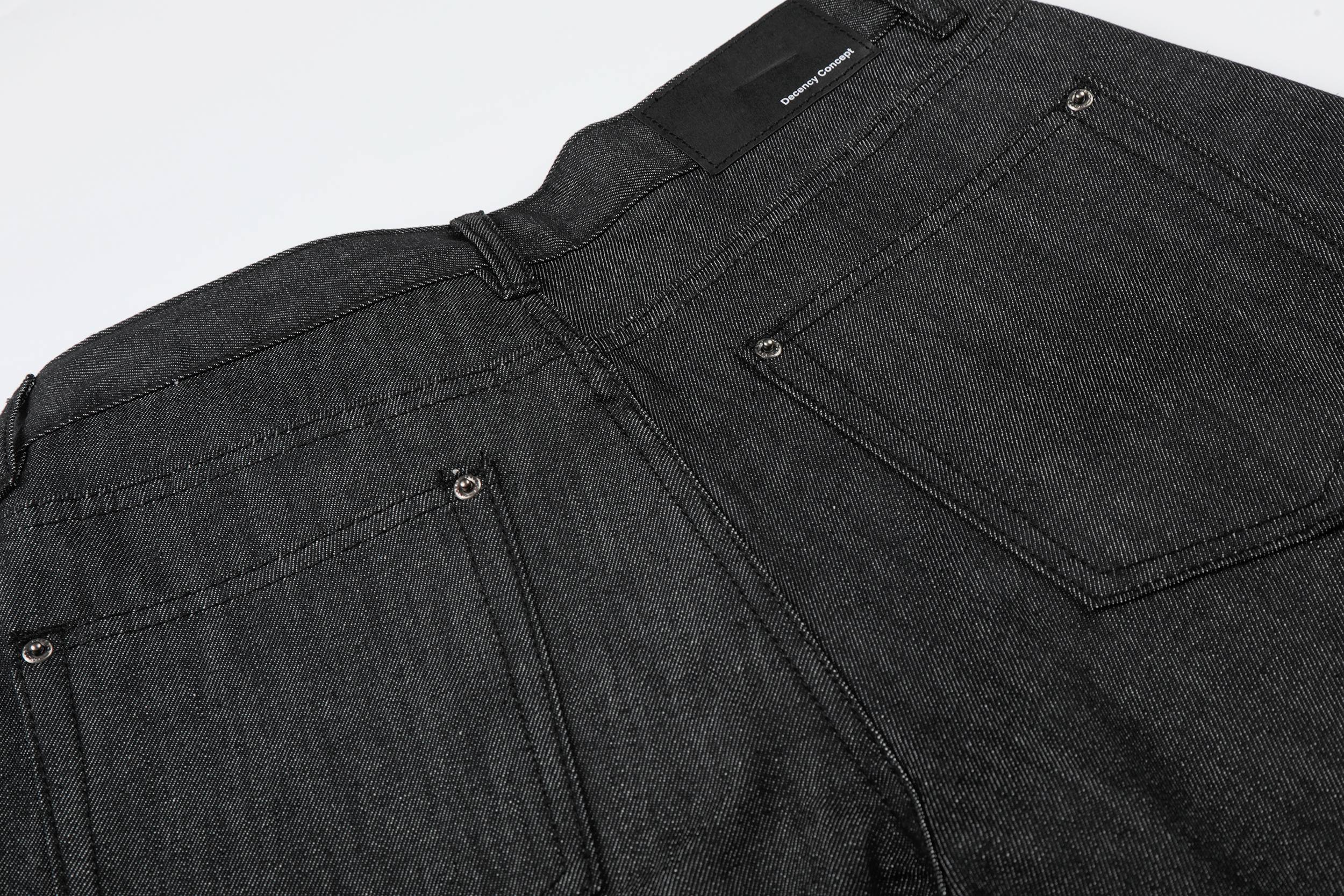 STARRVAINT Raw Denim Baggy Shorts