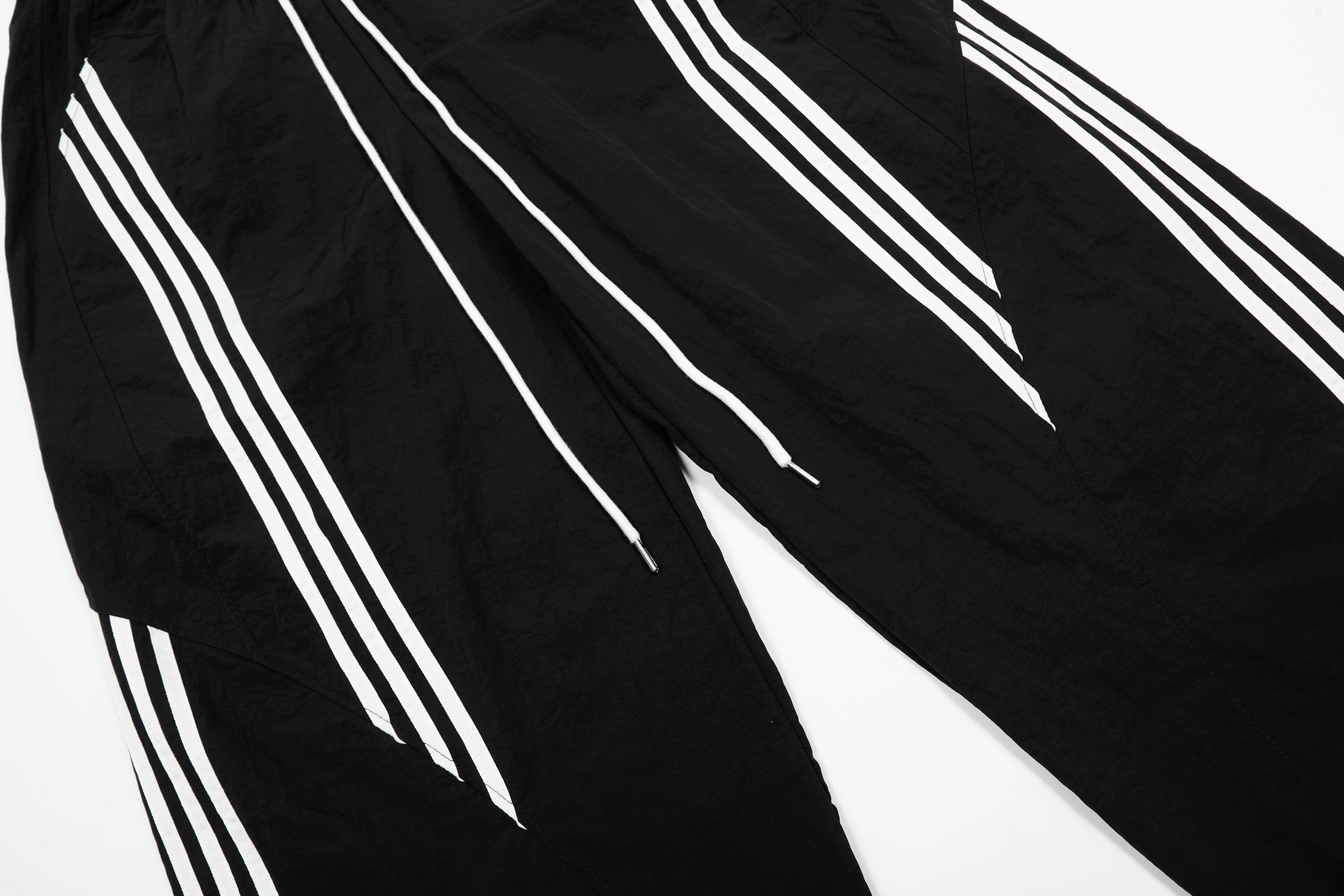 STARRVAINT Nylon Multi-Stripe Track Wide-Leg Pants