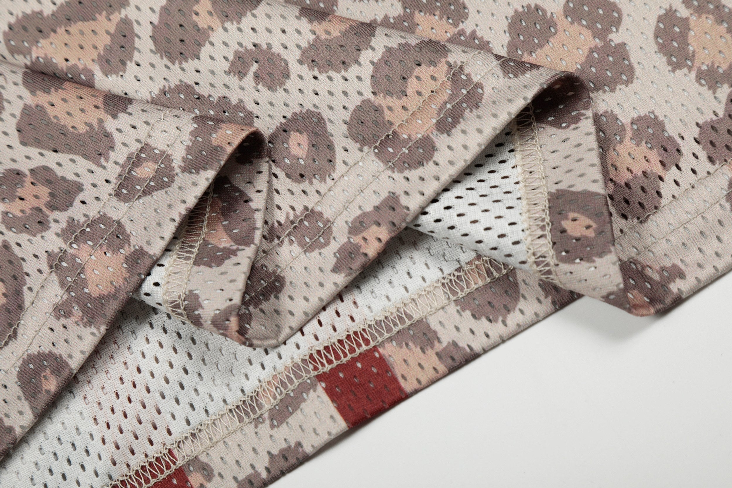 STARRVAINT “Leopard Varsity Mesh Jersey”