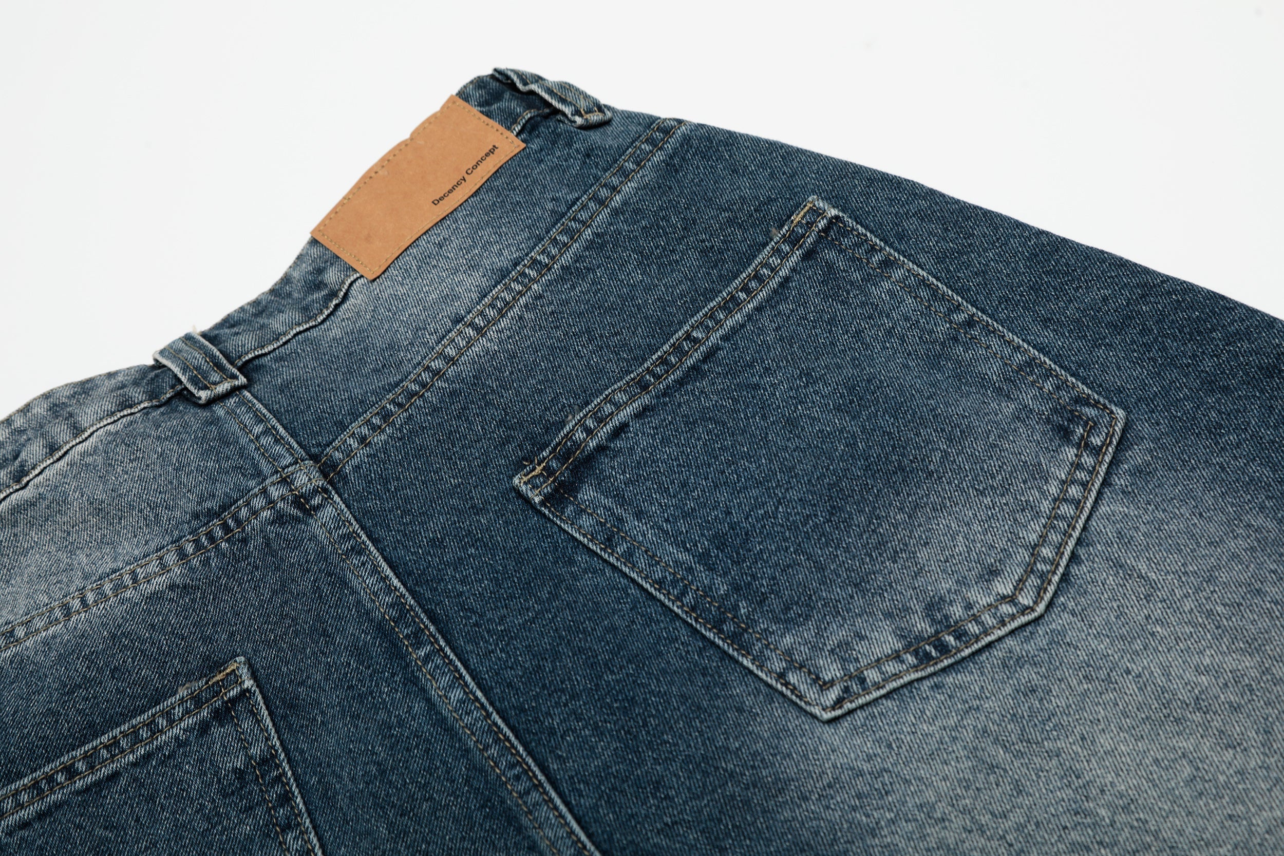 STARRVAINT Studded Denim Shorts