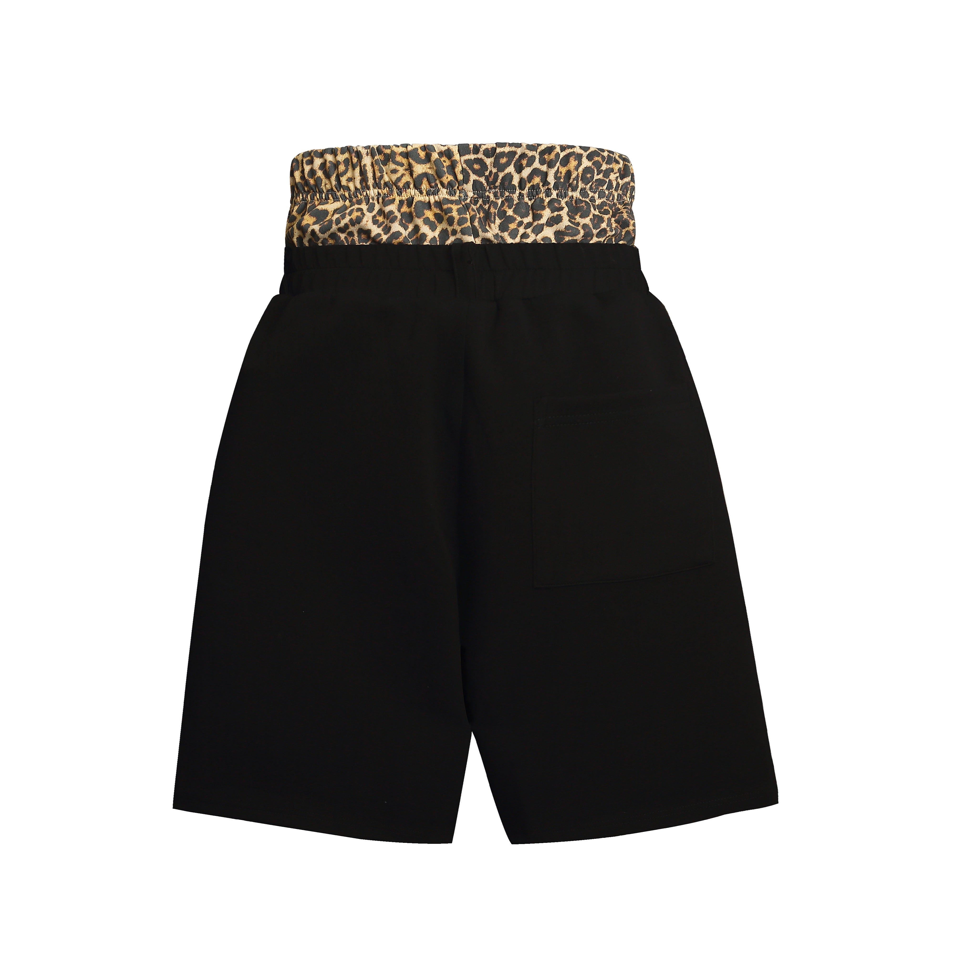 STARRVAINT Leopard Waist Sport Shorts