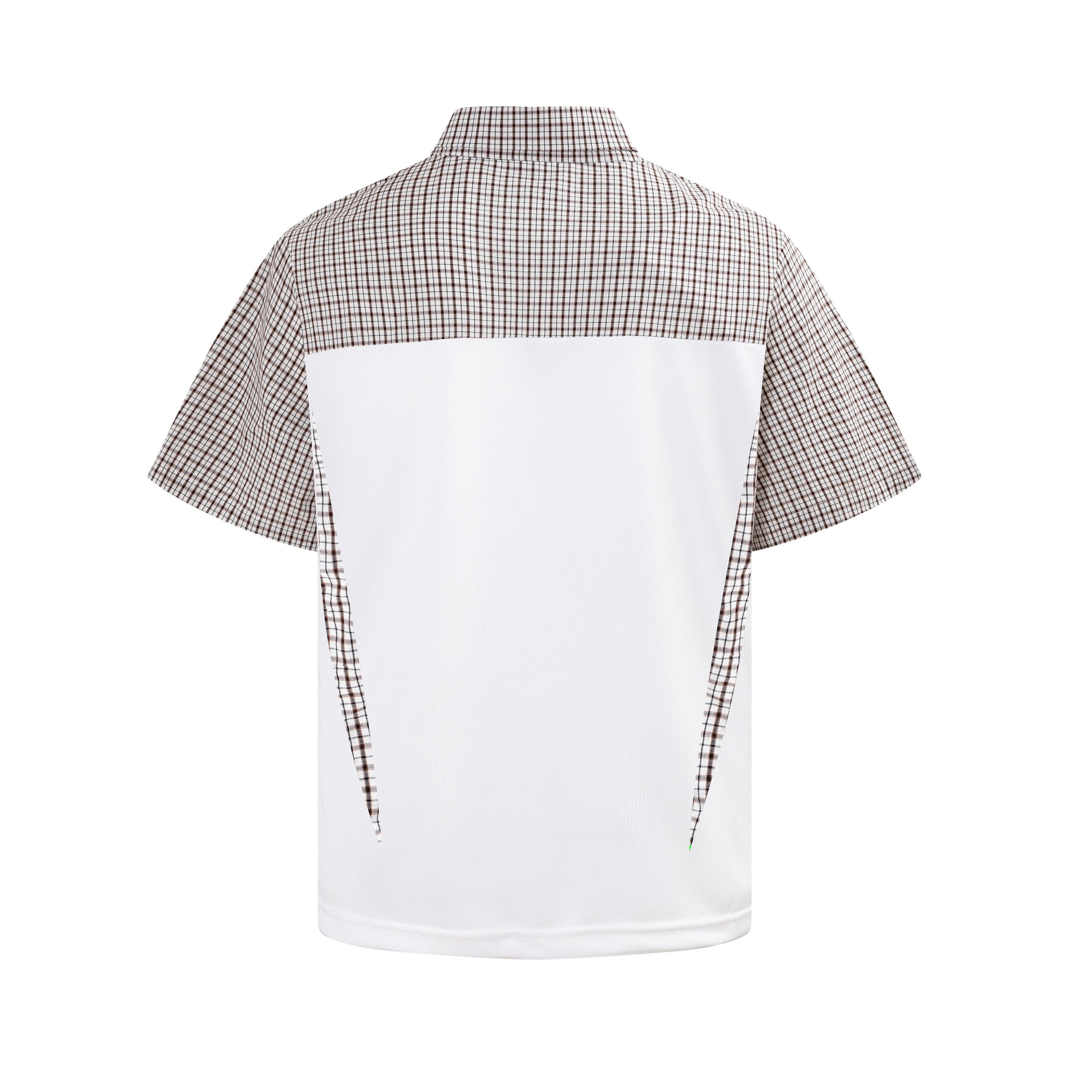 STARRVAINT Vintage Plaid Panel Polo